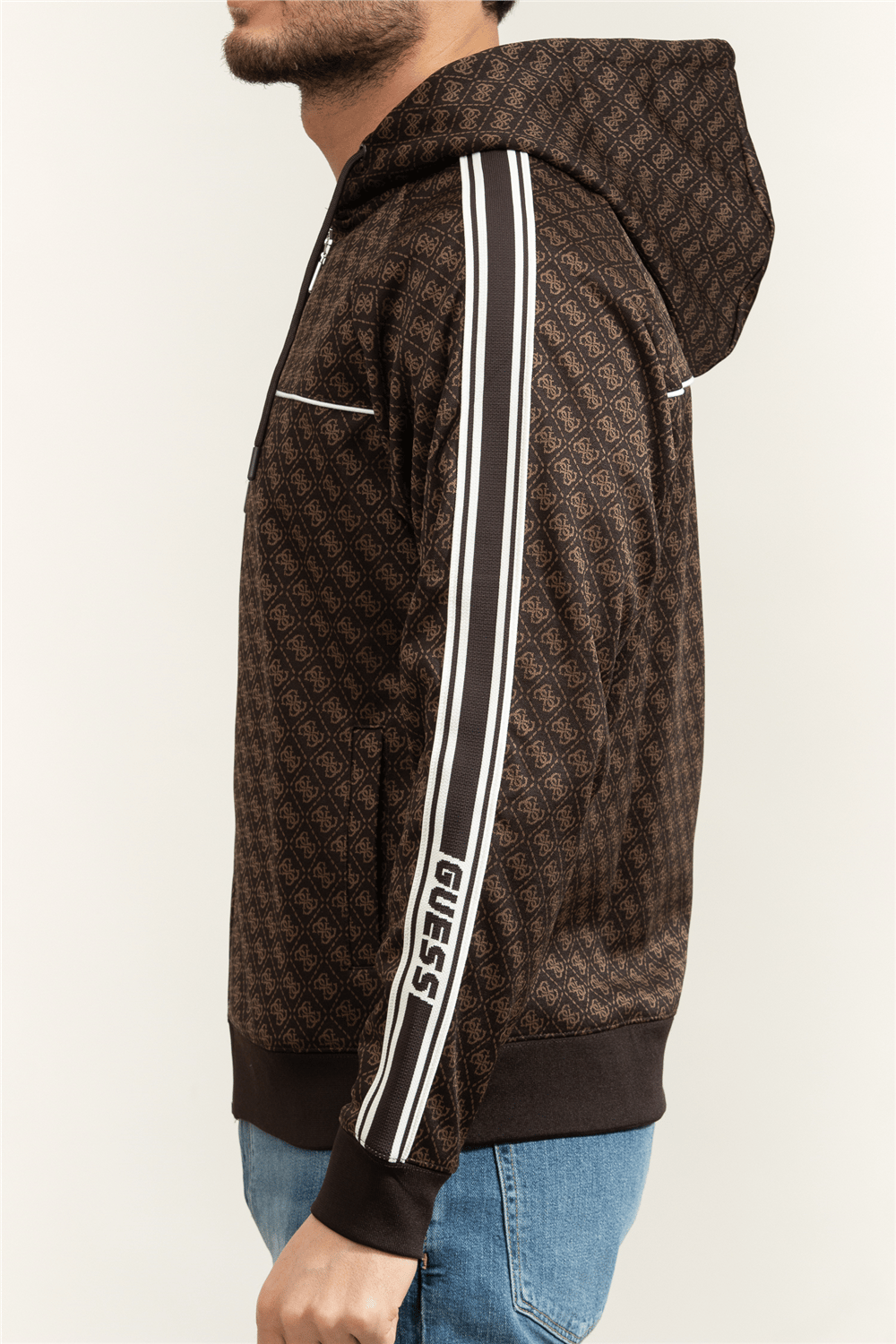 Guess Parimo Erkek Aktif Fermuarlı Sweatshirt