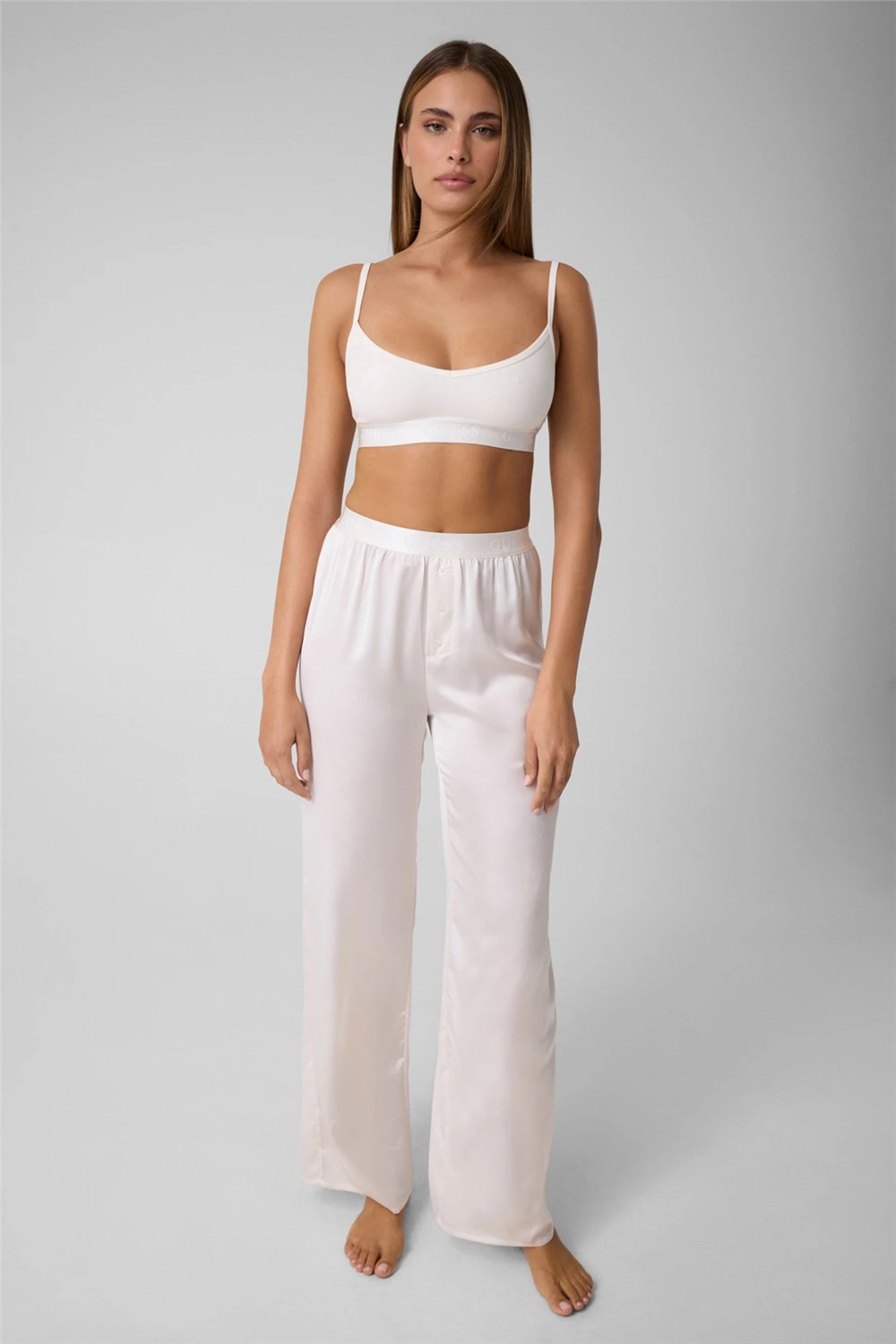 Guess Penelope Kadın Modal Bralet Sütyen Beyaz