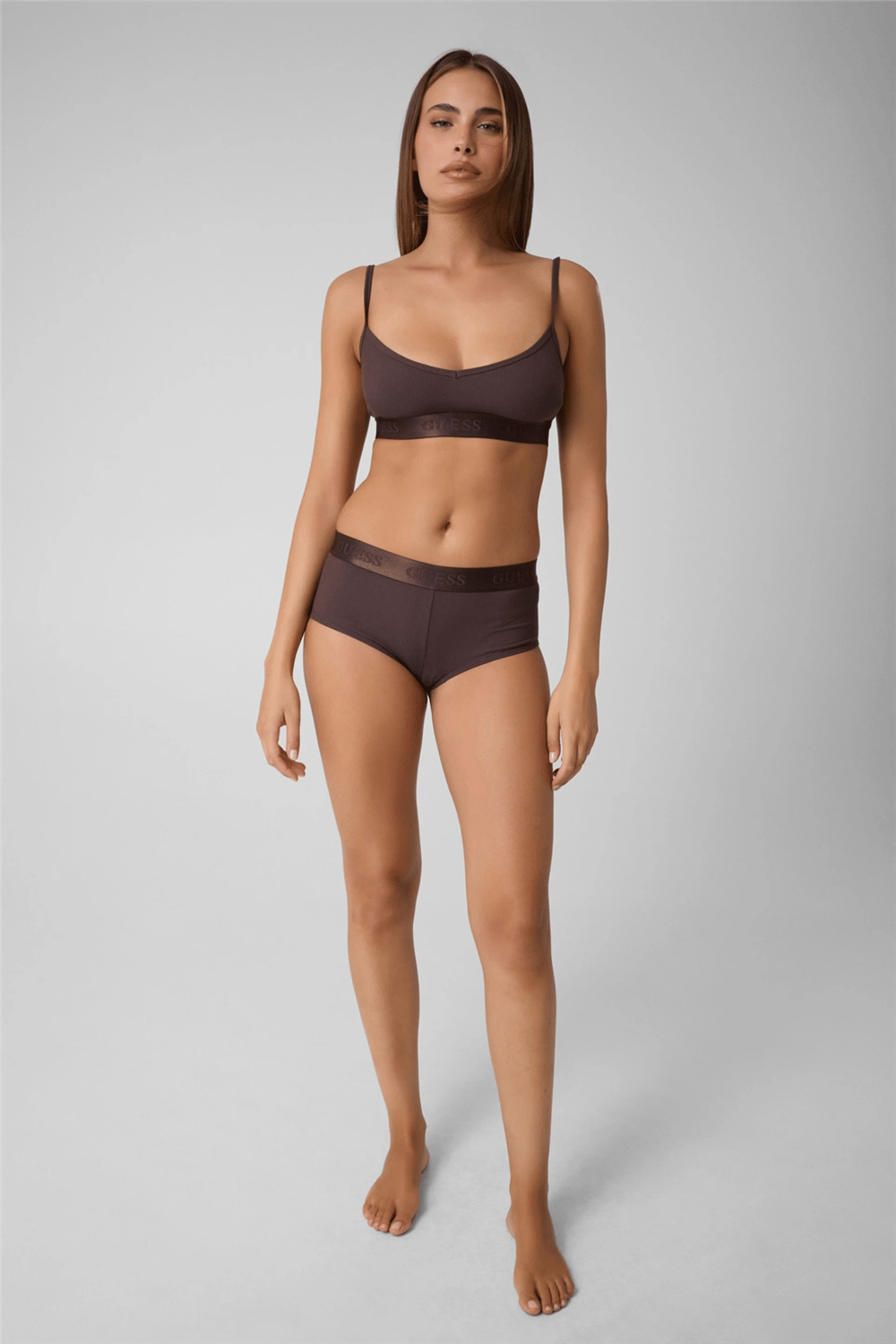 Guess Penelope Kadın Modal Bralet Sütyen Kahverengi