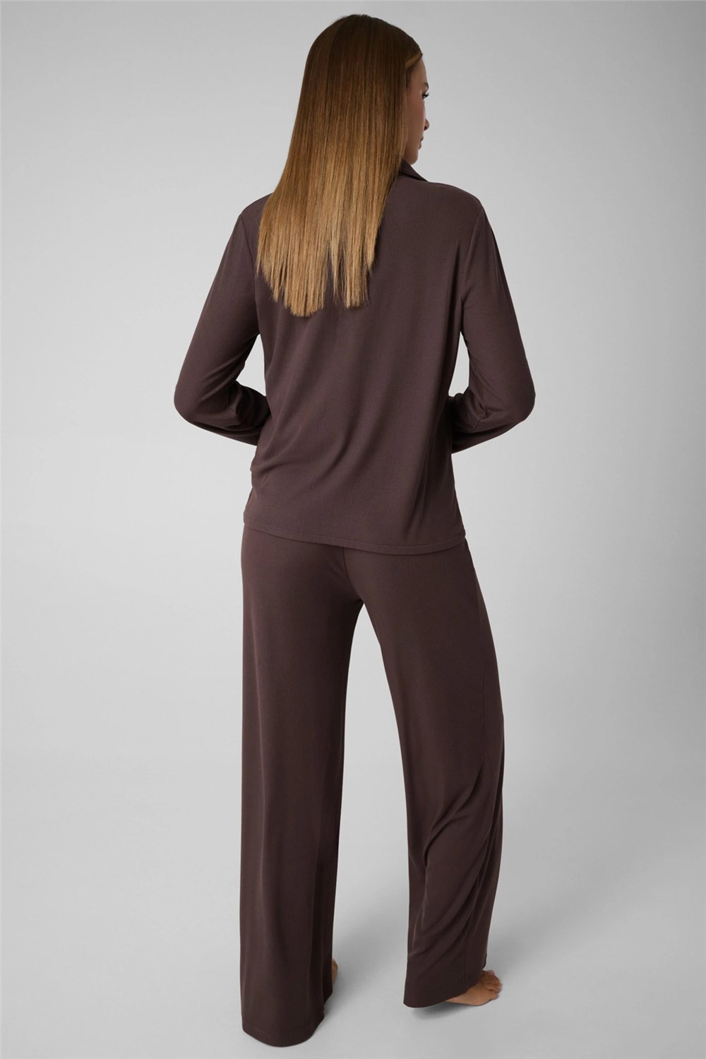 Guess Penelope Kadın Modal Pijama Takımı Kahverengi
