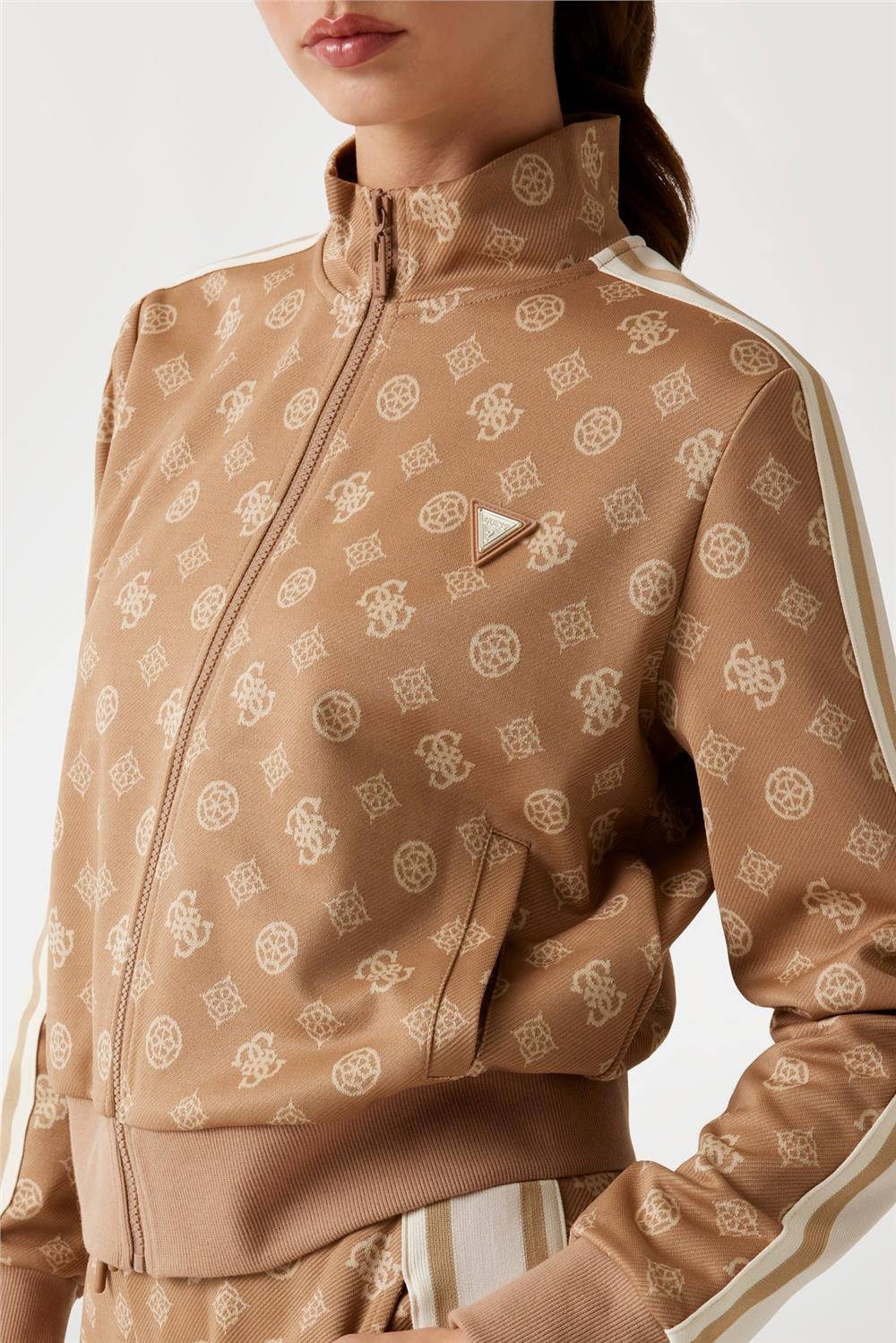 Guess Peony Kadın Aktif Fermuarlı Sweatshirt