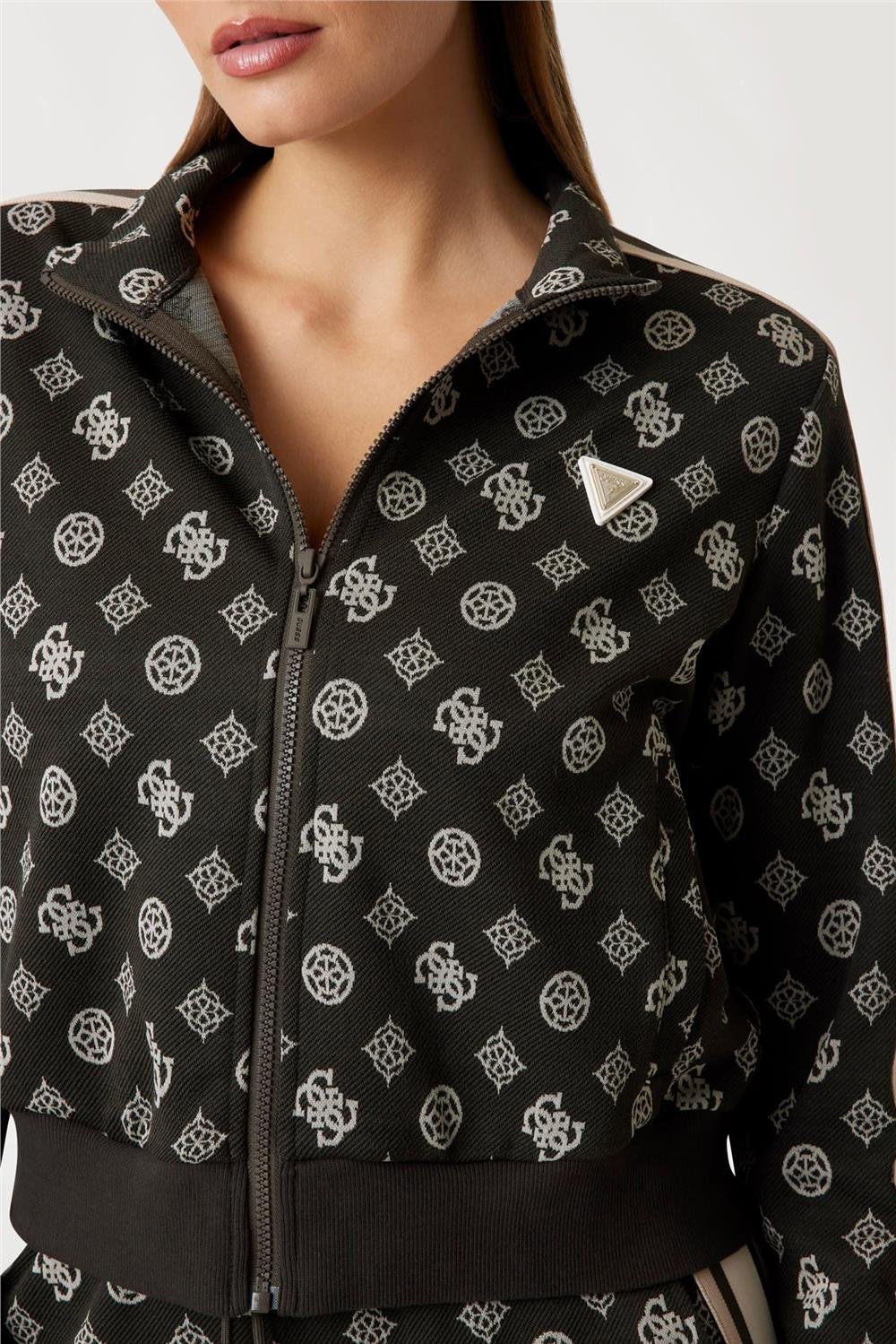 Guess Peony Kadın Aktif Fermuarlı Sweatshirt