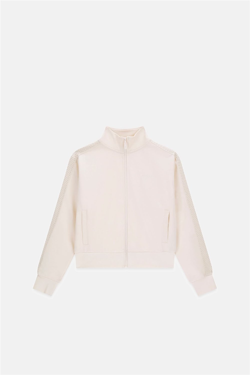 Guess Phoebe Kadın Aktif Fermuarlı Sweatshirt Beyaz