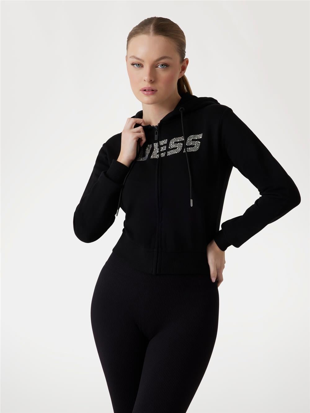 Guess Primula Kadın Aktif Fermuarlı Sweatshirt