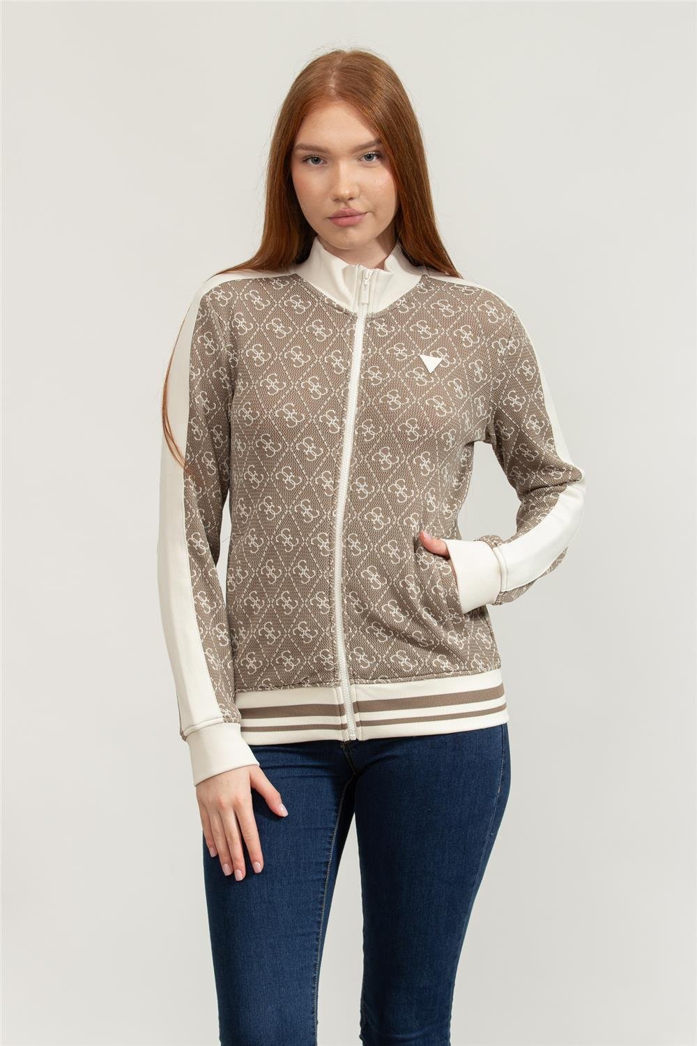 Guess Rhombus Kadın Aktif Sweatshirt