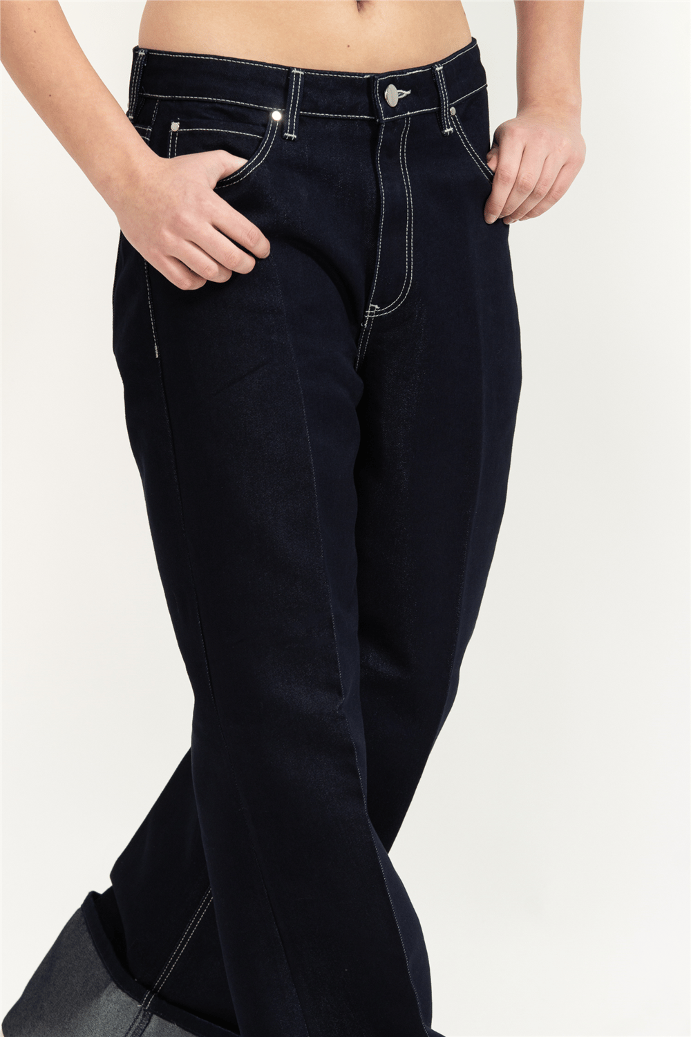 Guess Roll Kadın Regular Fit Jean Pantolon