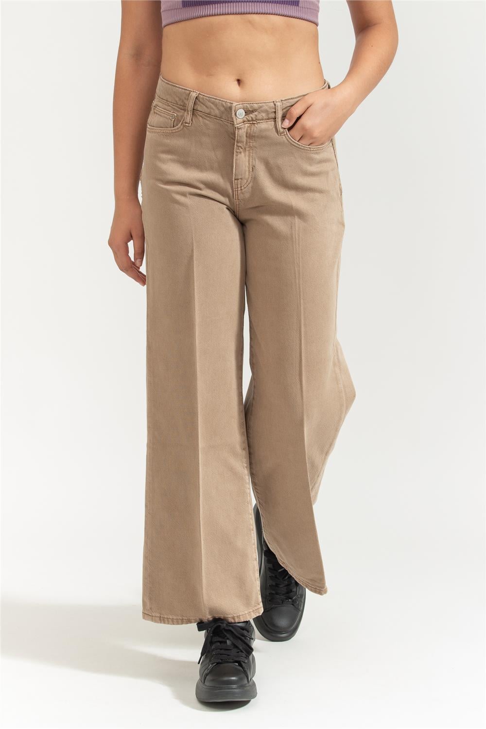 Guess Sexy Palazzo Kadın Palazzo Fit Pantolon