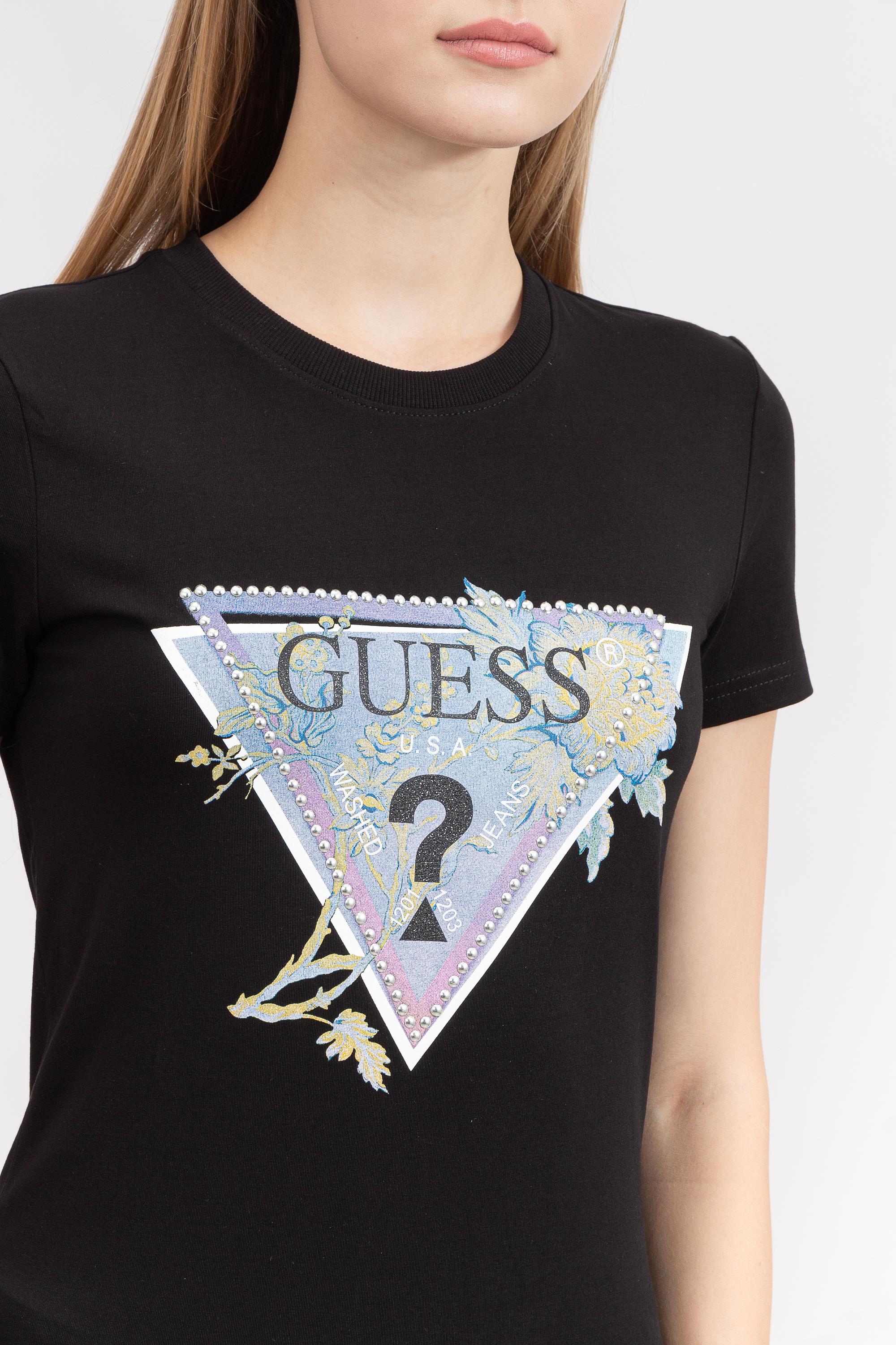Guess Ss Cn Alva Kadın Bisiklet Yaka T-Shirt