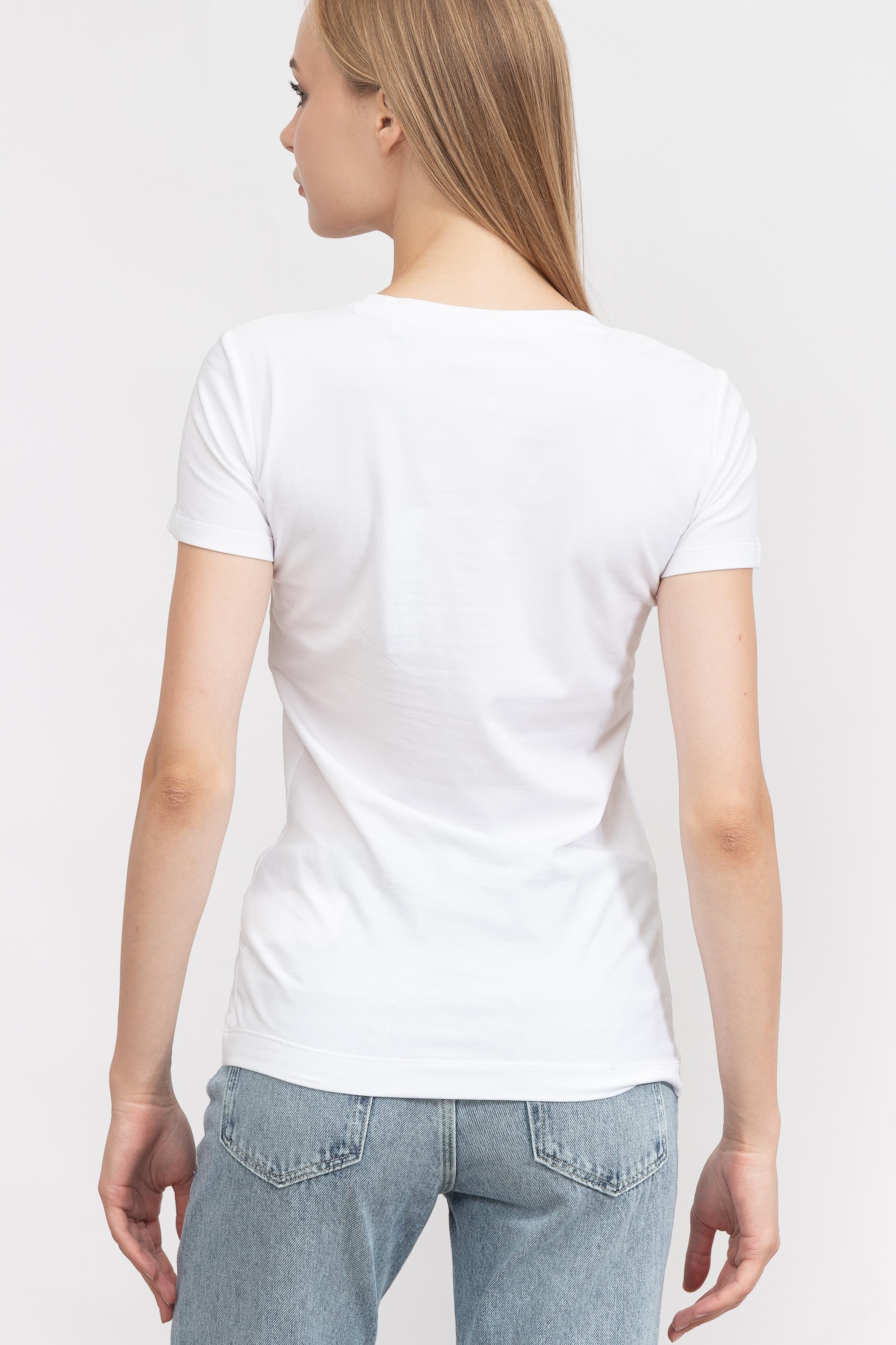 Guess Ss Rn Mesh Logo Kadın Bisiklet Yaka T-Shirt