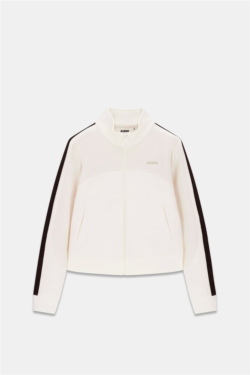 Guess Talitha Kadın Aktif Fermuarlı Sweatshirt Beyaz