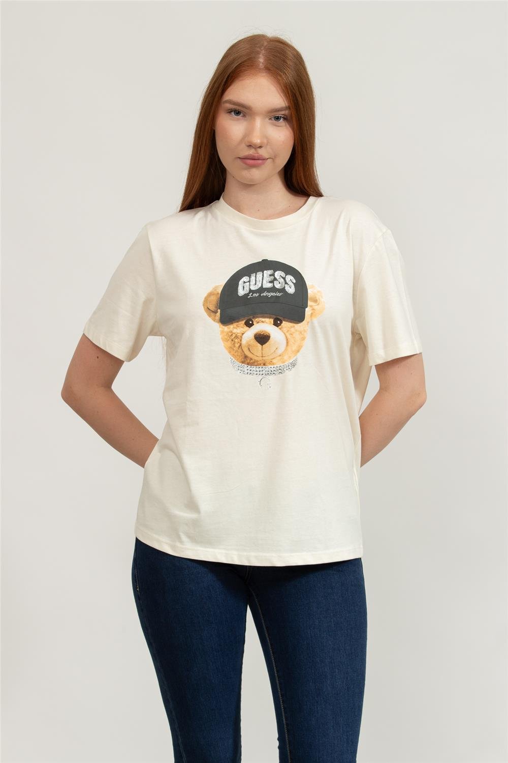 Guess Teddy Kadın Aktif Regular Fit T-Shirt