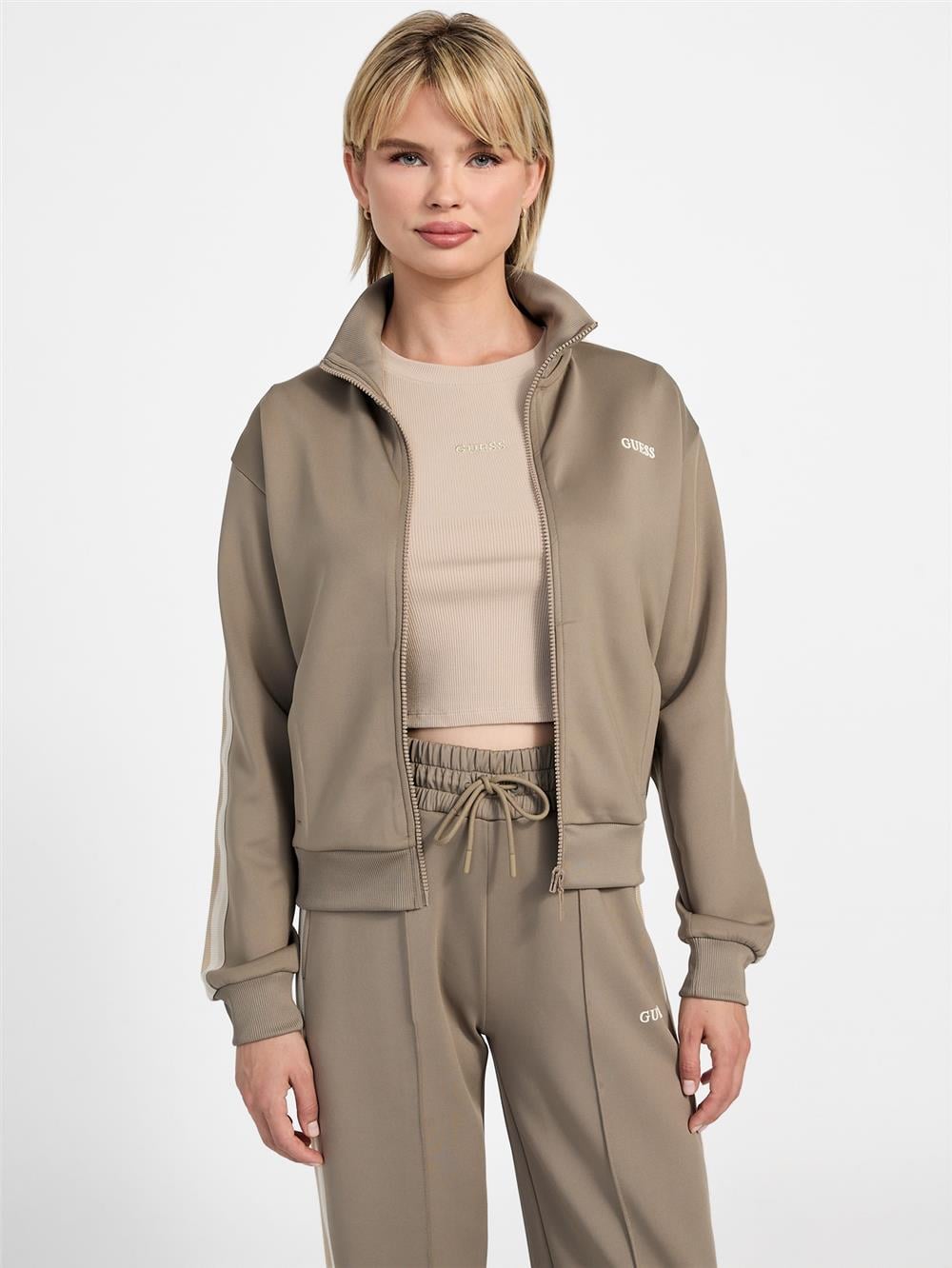 Guess Yarrow Kadın Aktif Scuba Fermuarlı Sweatshirt