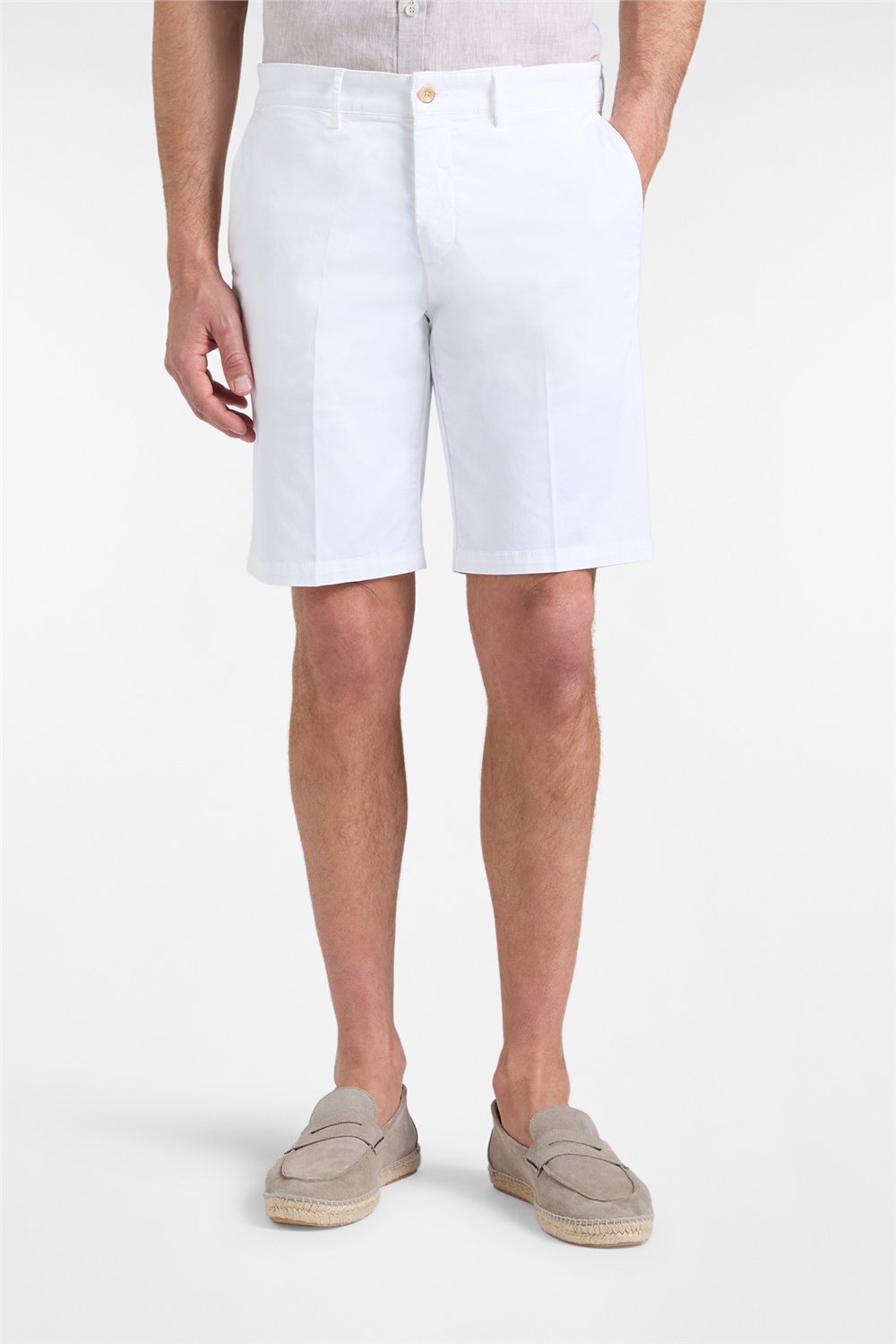 Harmont Blaine Bermuda Basico Erkek Bermuda Şort Beyaz
