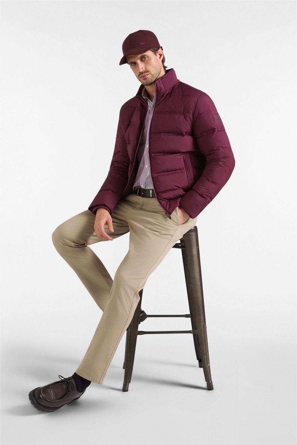 Harmont Blaine Bomber Con Collo In Cos Erkek Bomber Mont