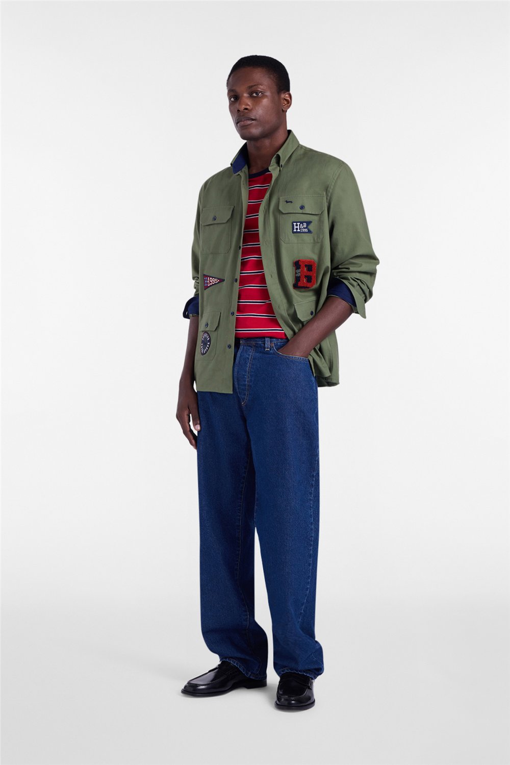Harmont Blaine Camicia Con Patch Erkek Gömlek