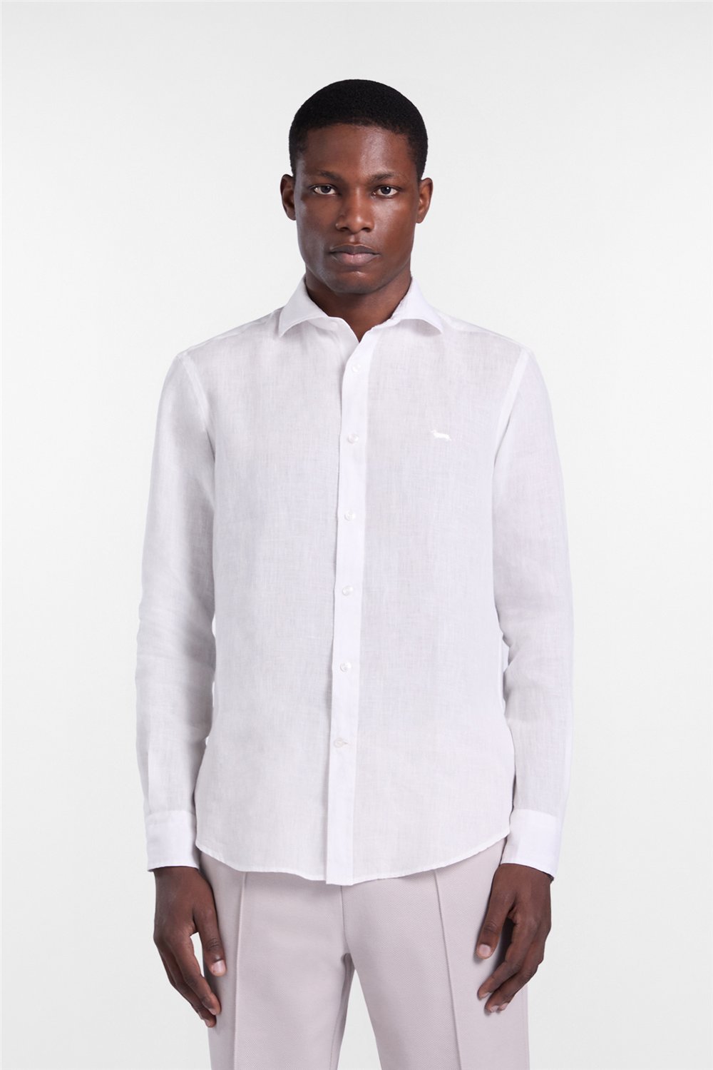 Harmont Blaine Camicia Monotessuto + Res Erkek Gömlek Beyaz