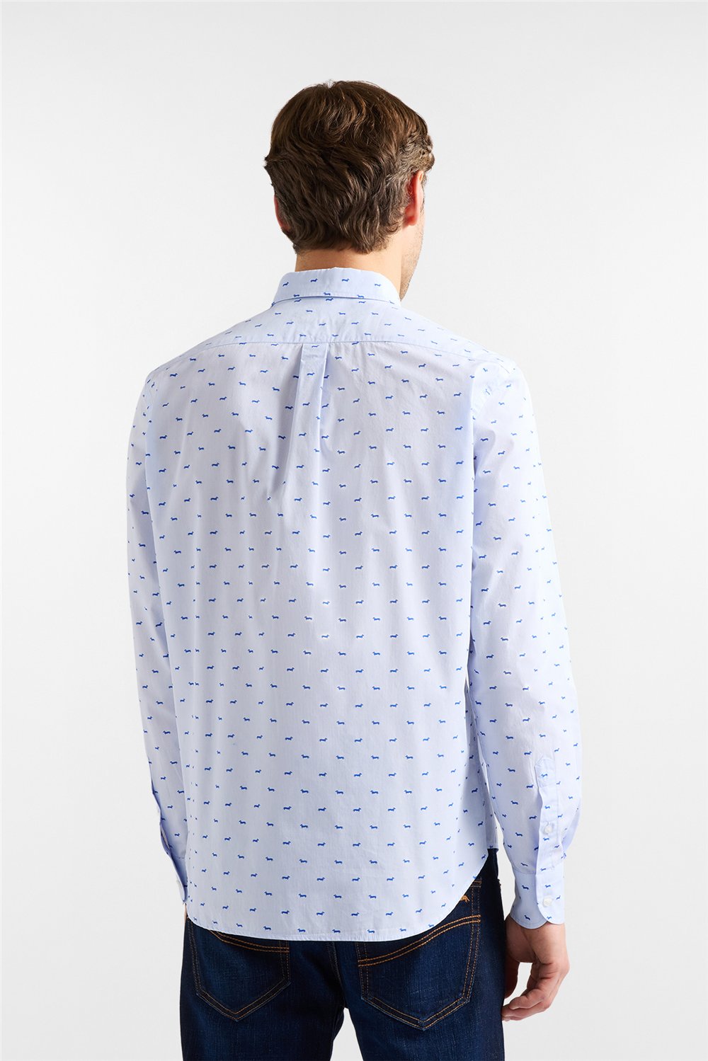 Harmont Blaine Camicia Monotessuto + Res Erkek Gömlek Çok Renkli