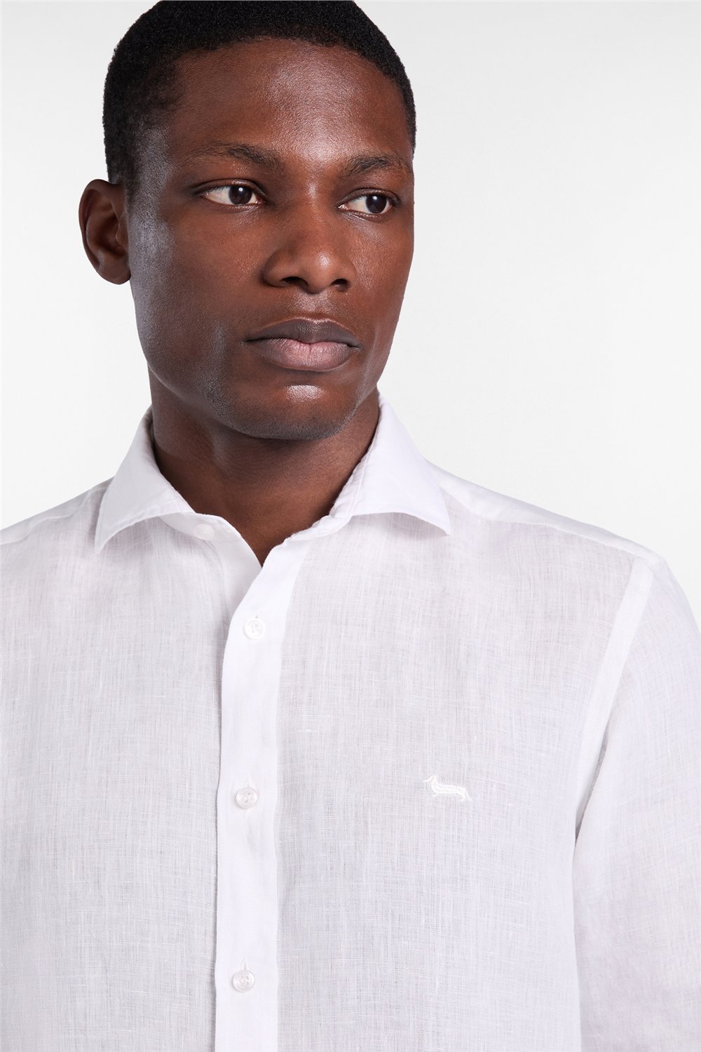 Harmont Blaine Camicia Monotessuto + Res Erkek Gömlek Beyaz