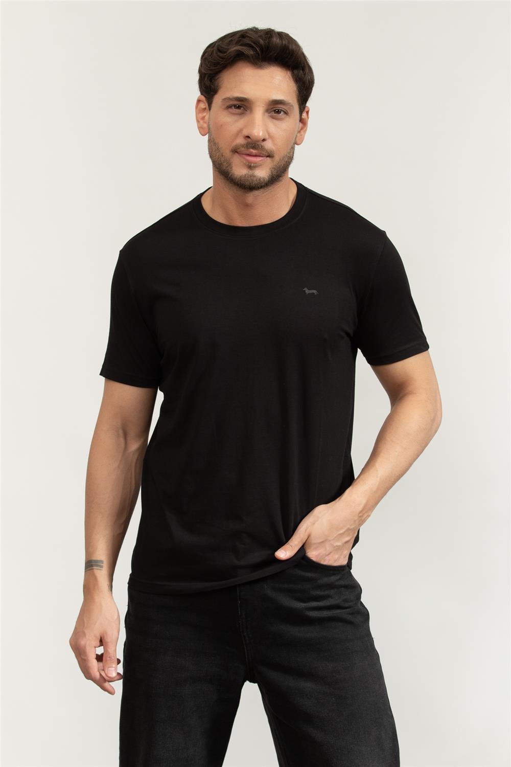 Harmont Blaine Erkek Bisiklet Yaka T-Shirt