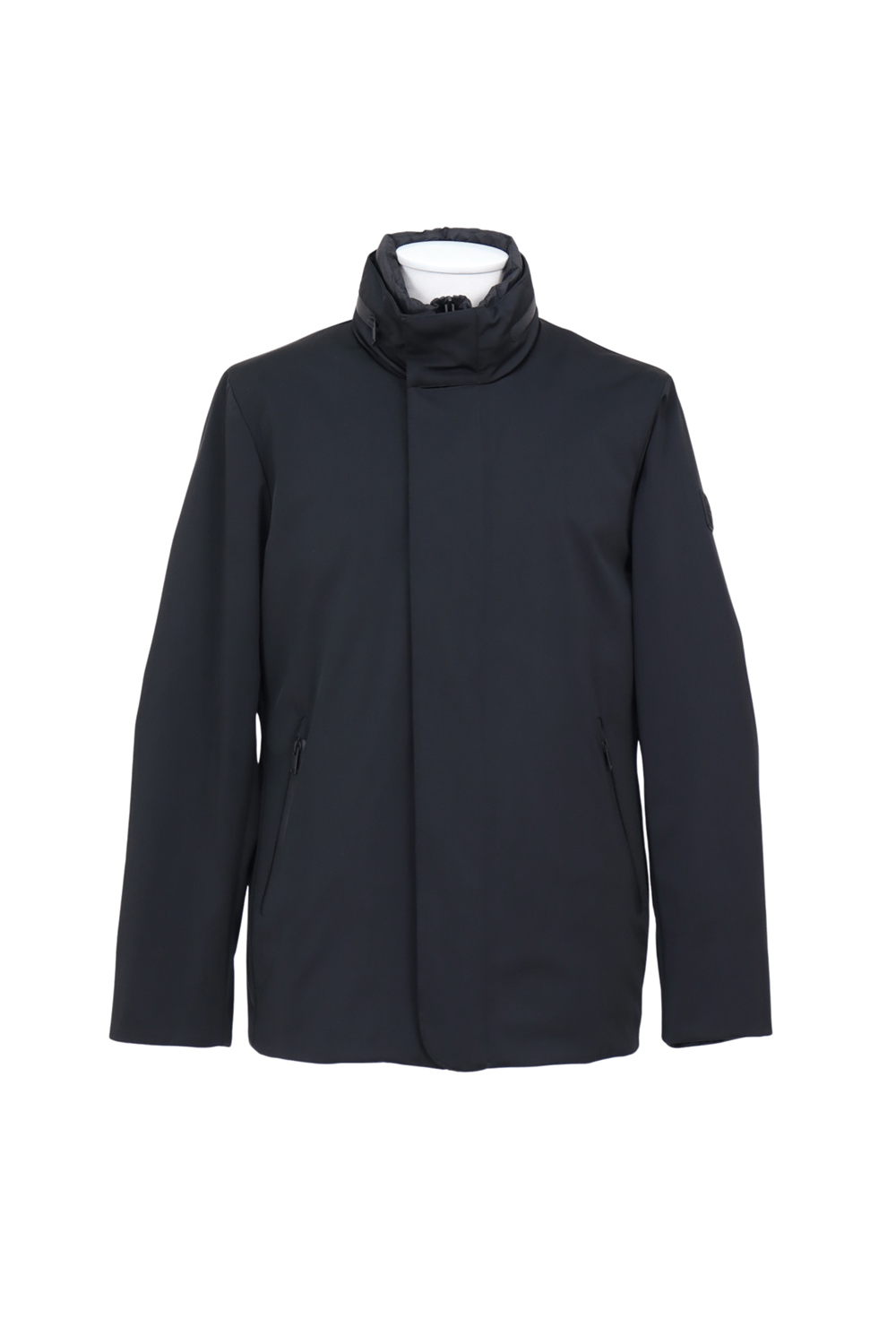 Harmont Blaine Field Jacket In Nylon Stret Erkek Mont Siyah