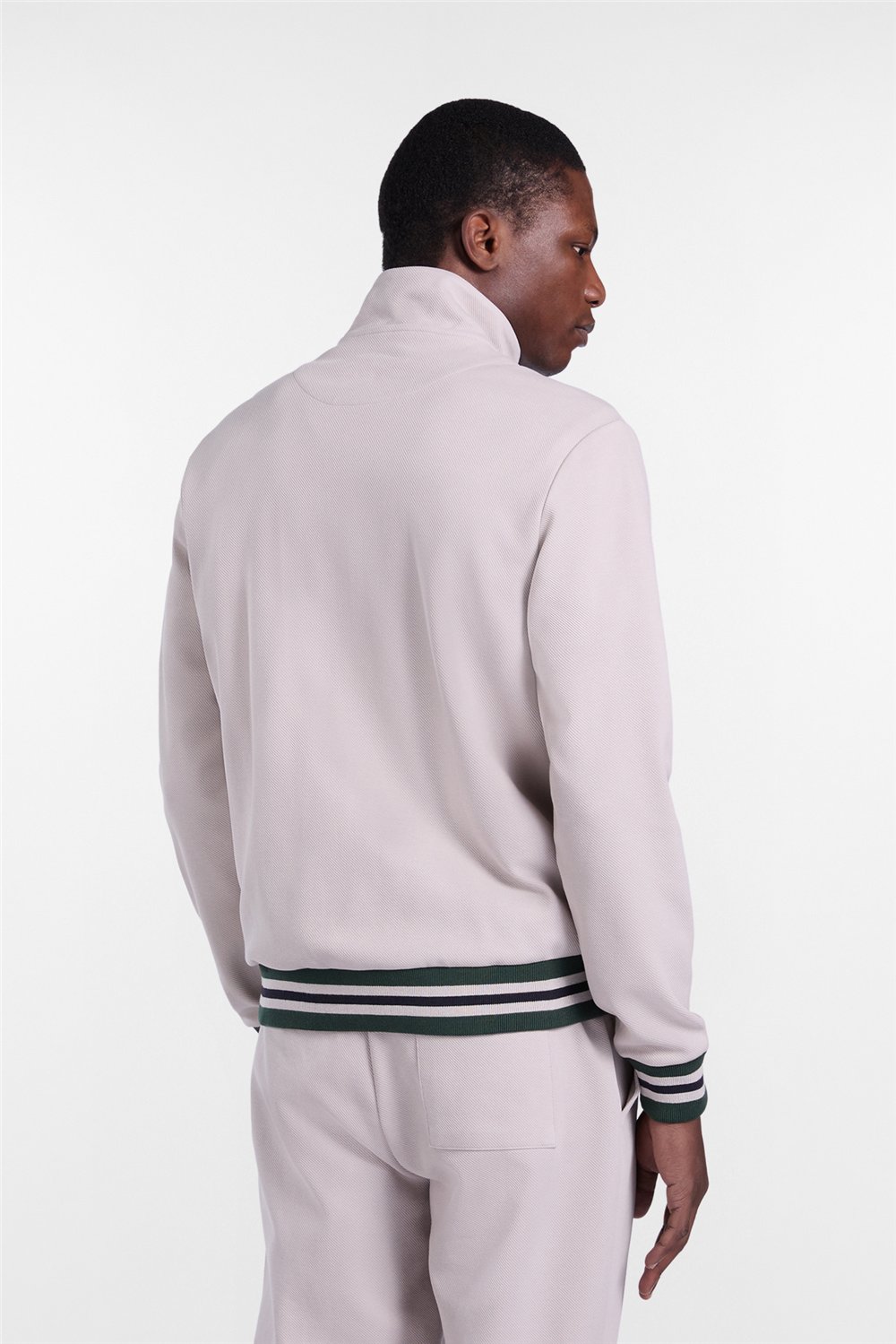 Harmont Blaine Full Zip Balza E Polsi Rig Erkek Fermuarlı Sweatshirt
