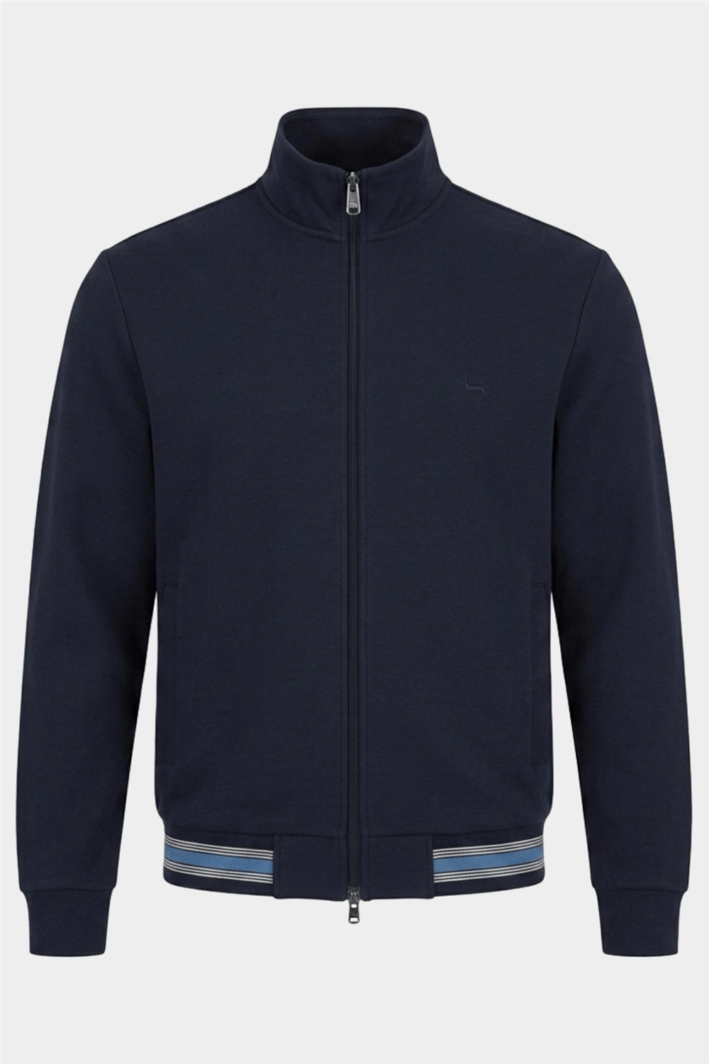 Harmont Blaine Full Zip In Piquet Con Erkek Eşofman Takımı Lacivert