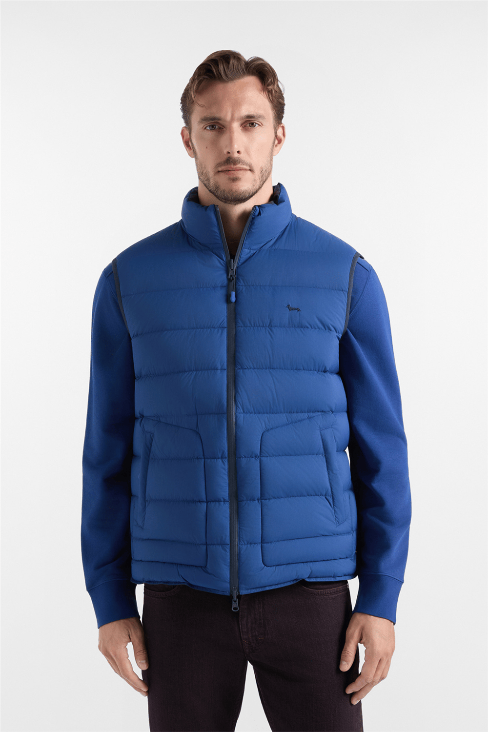 Harmont Blaine Gilet In Ribstop Revers Erkek Şişme Yelek
