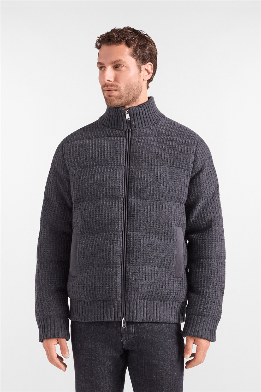 Harmont Blaine Giubbino In Maglia Imbottit Erkek Triko