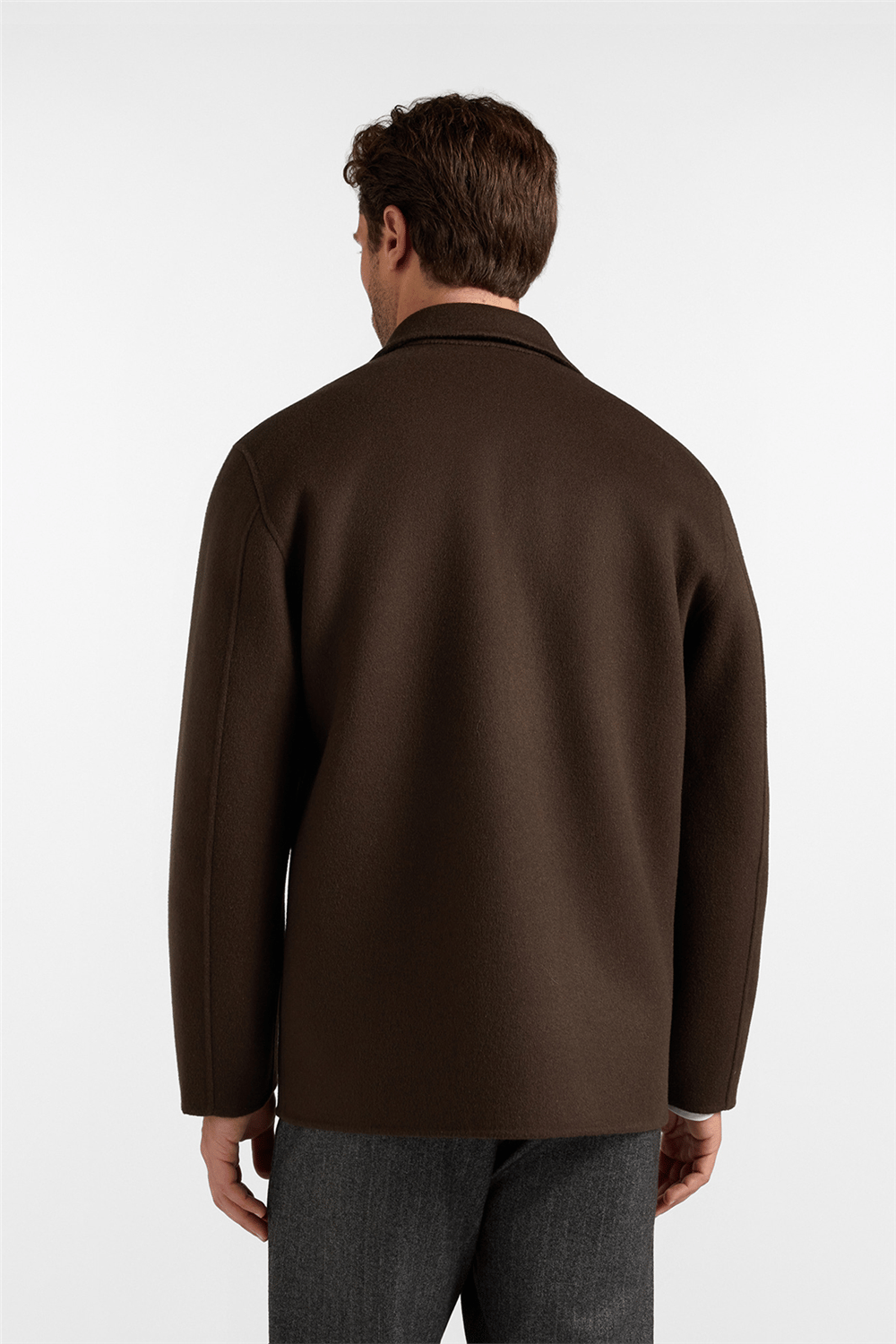 Harmont Blaine Overshirt In Lana Erkek Mont