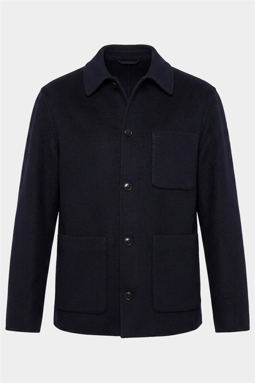 Harmont Blaine Overshirt In Lana Erkek Mont Lacivert