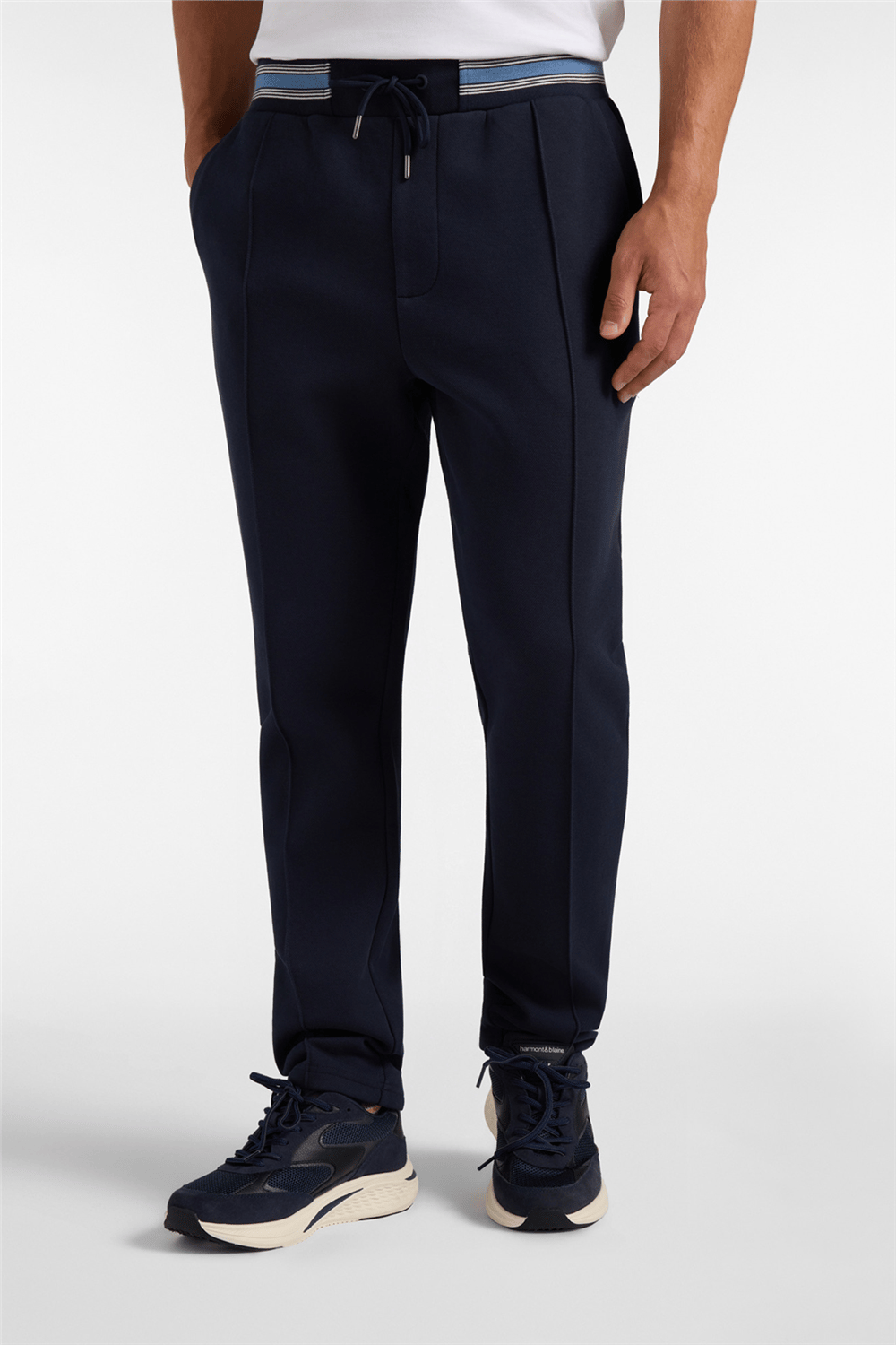 Harmont Blaine Pantalone In Piquet E Ci Erkek Eşofman Takımı Lacivert