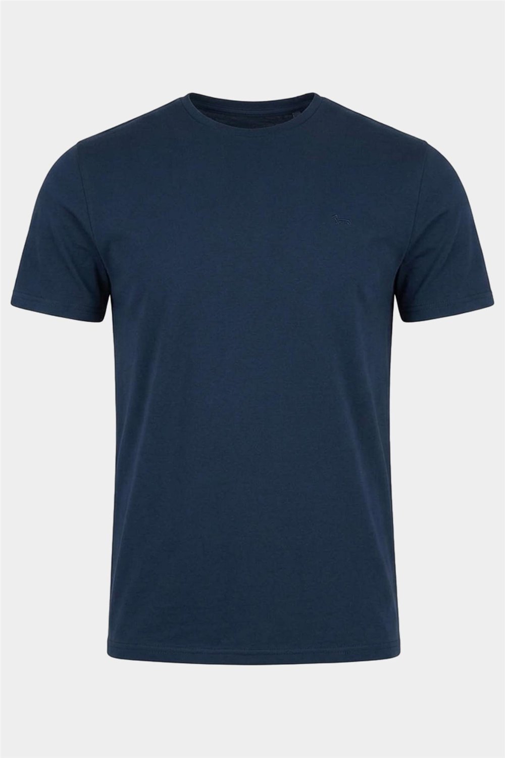Harmont Blaine T Shirt Piquet Tecnico Erkek Bisiklet Yaka T-Shirt Lacivert