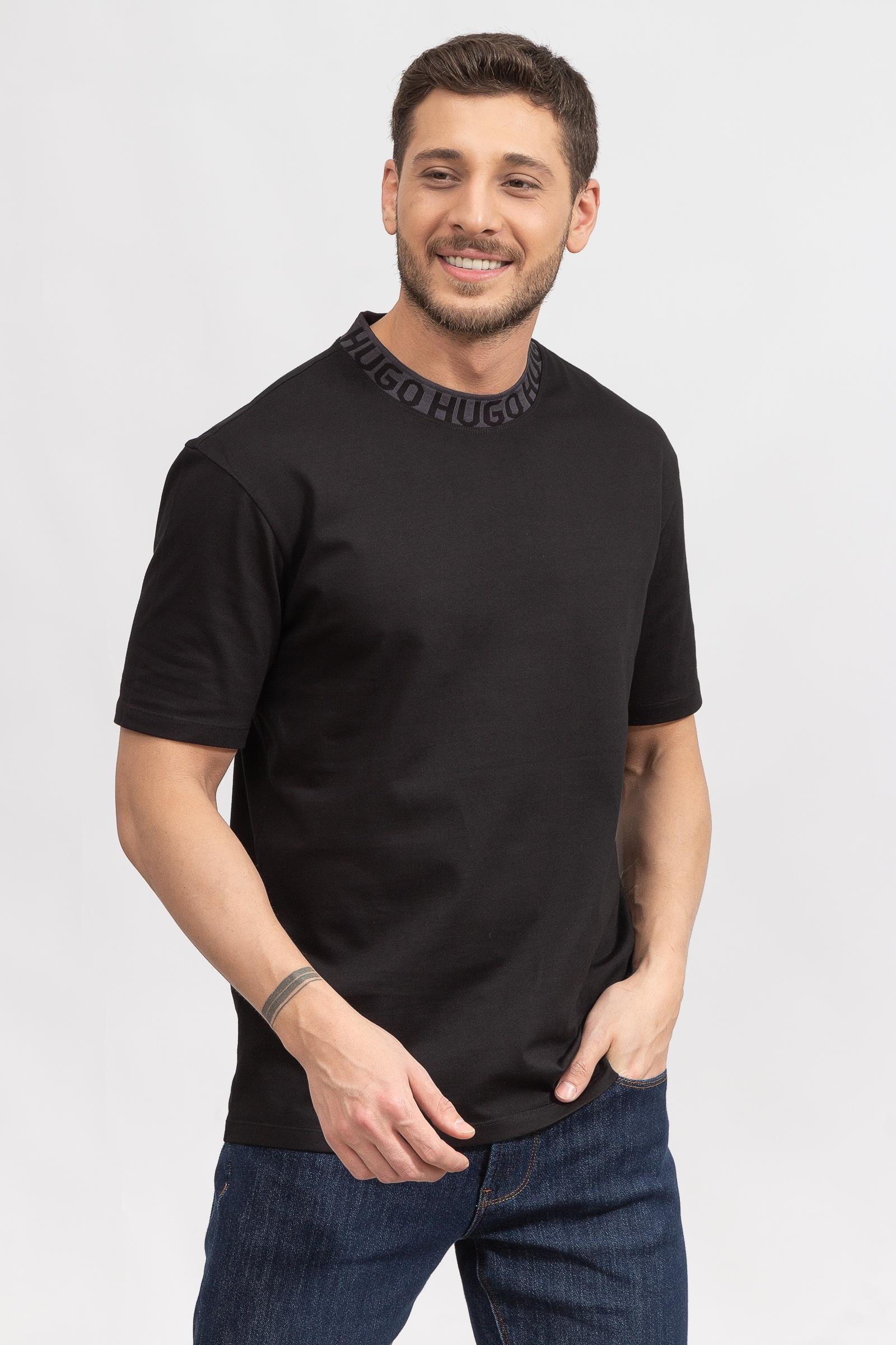 Hugo Daffir Erkek Bisiklet Yaka T-Shirt