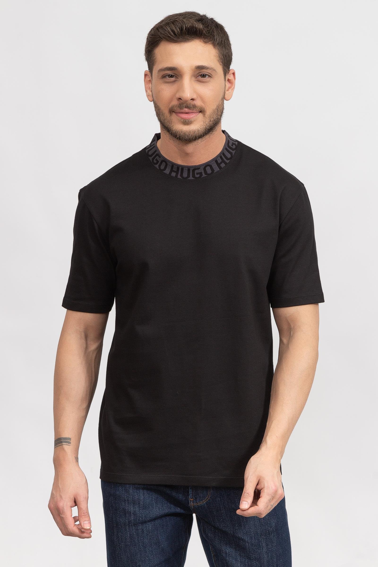 Hugo Daffir Erkek Bisiklet Yaka T-Shirt