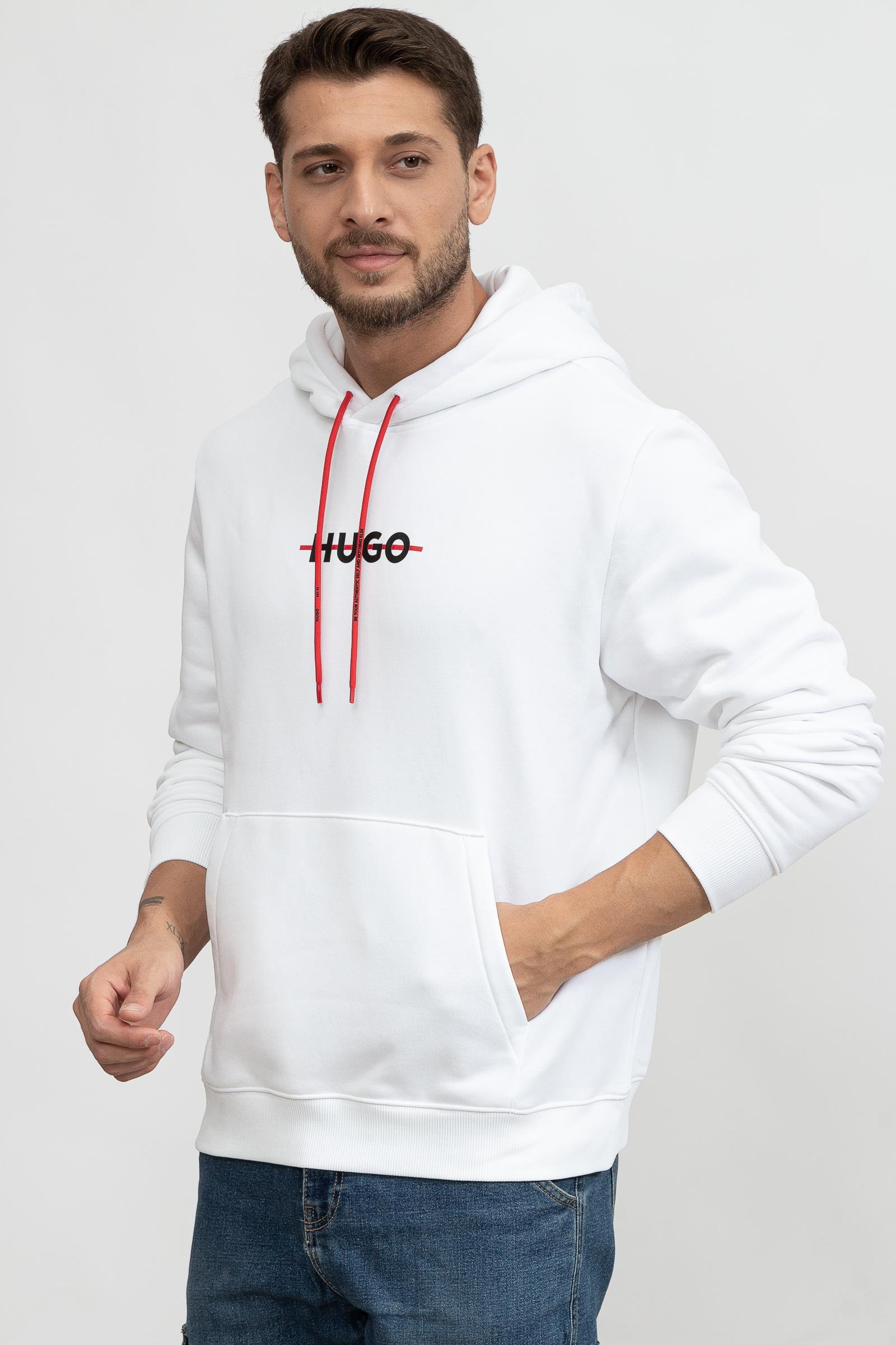 Hugo Daffleck Erkek Kapüşonlu Sweatshirt
