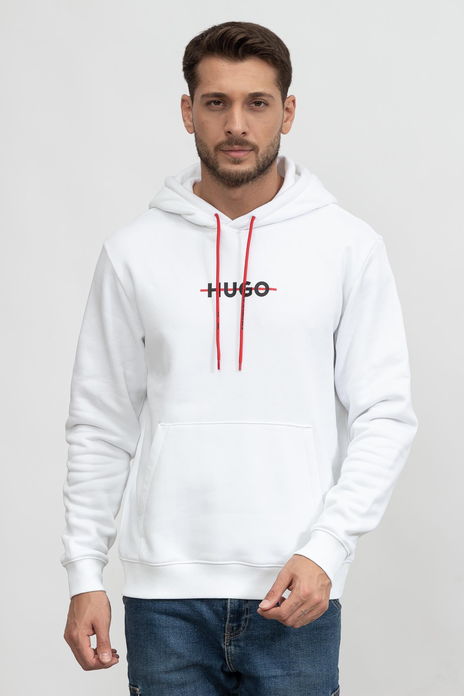 Hugo Daffleck Erkek Kapüşonlu Sweatshirt