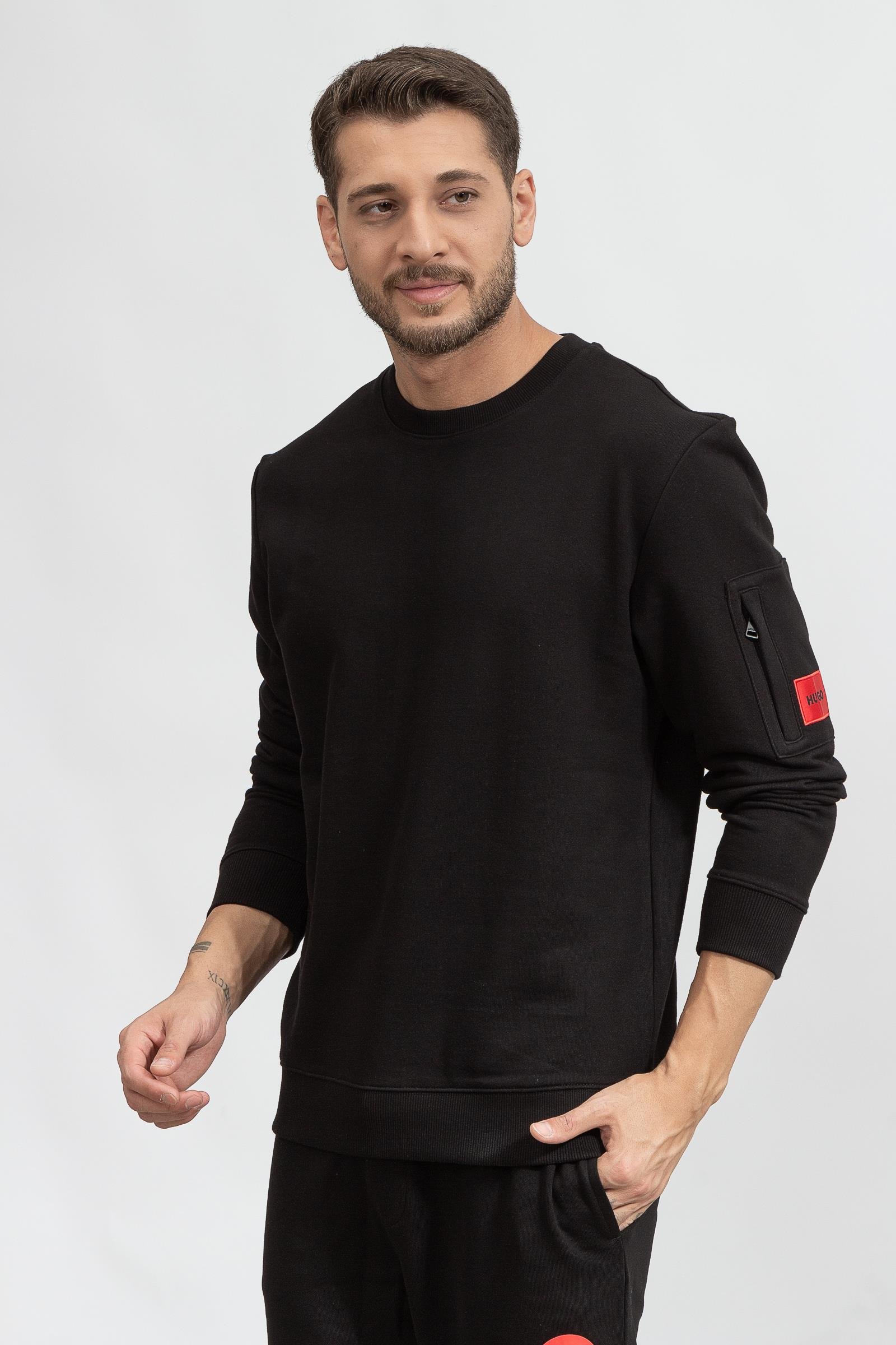 Hugo Daragol Erkek Bisiklet Yaka Sweatshirt