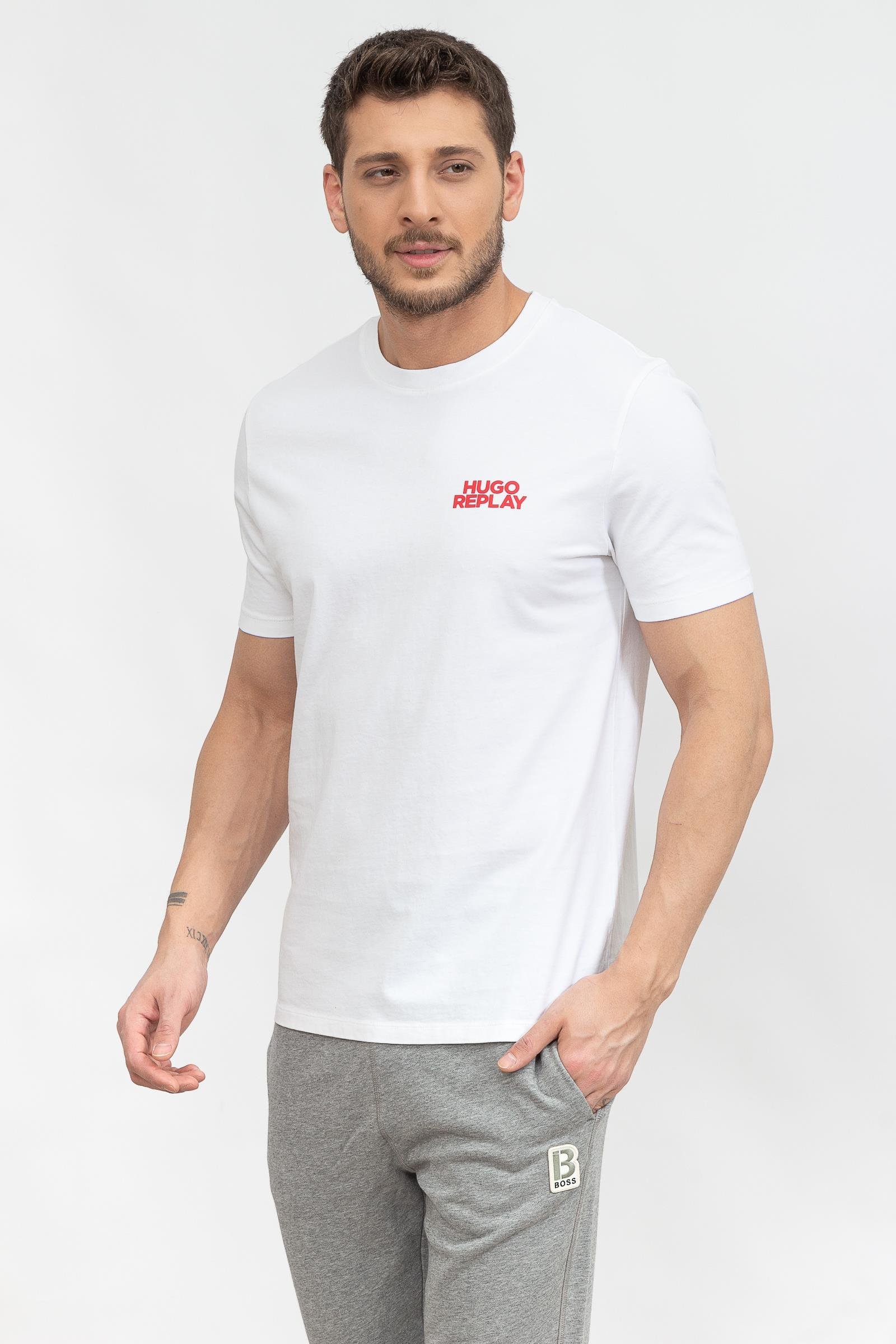 Hugo Dee 01 Erkek Bisiklet Yaka T-Shirt