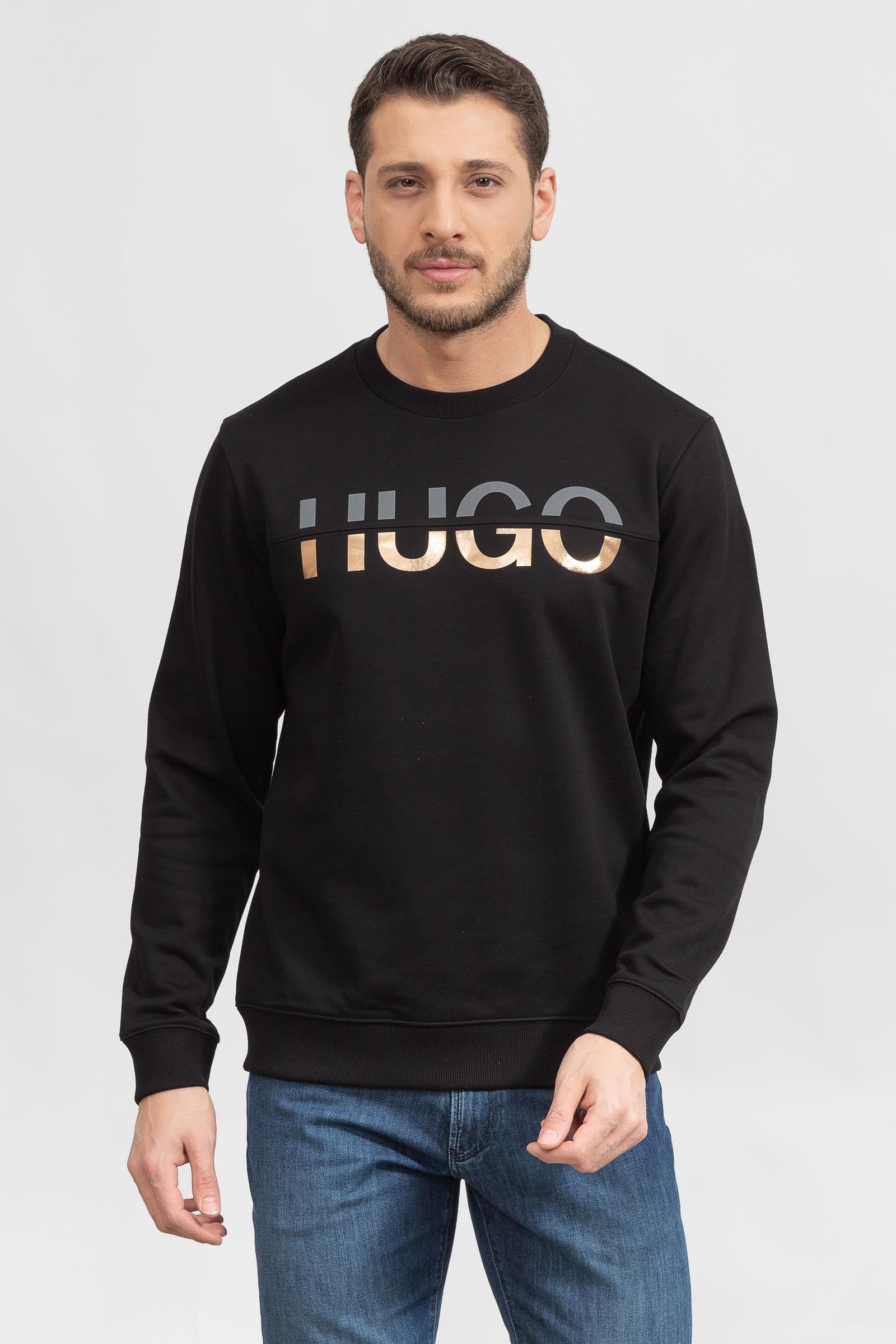 Hugo Derglas Erkek Bisiklet Yaka Sweatshirt