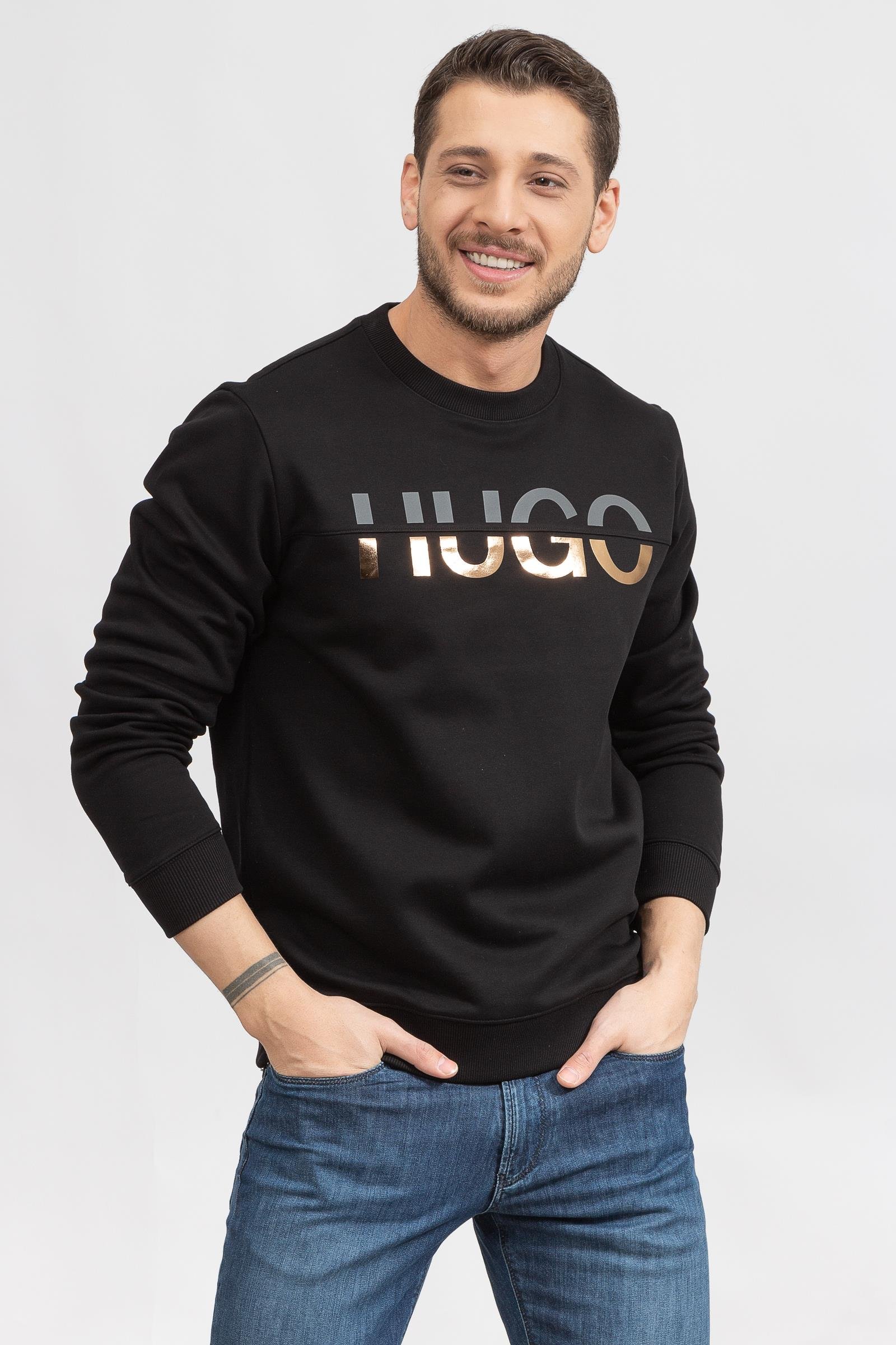 Hugo Derglas Erkek Bisiklet Yaka Sweatshirt