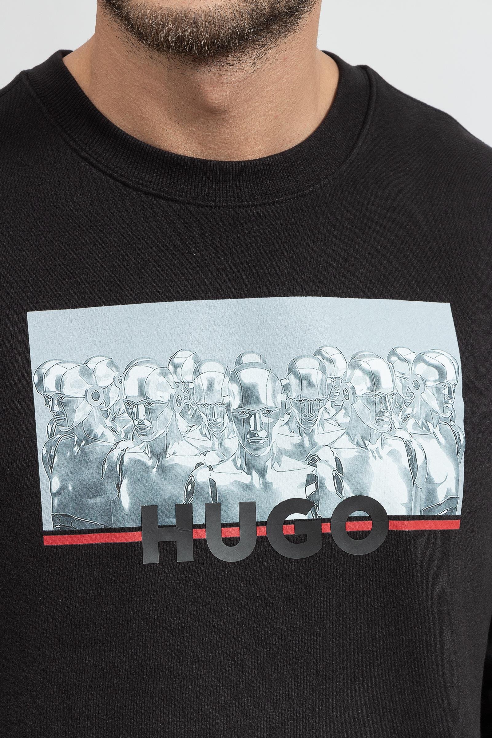 Hugo Deynolds Erkek Bisiklet Yaka Sweatshirt