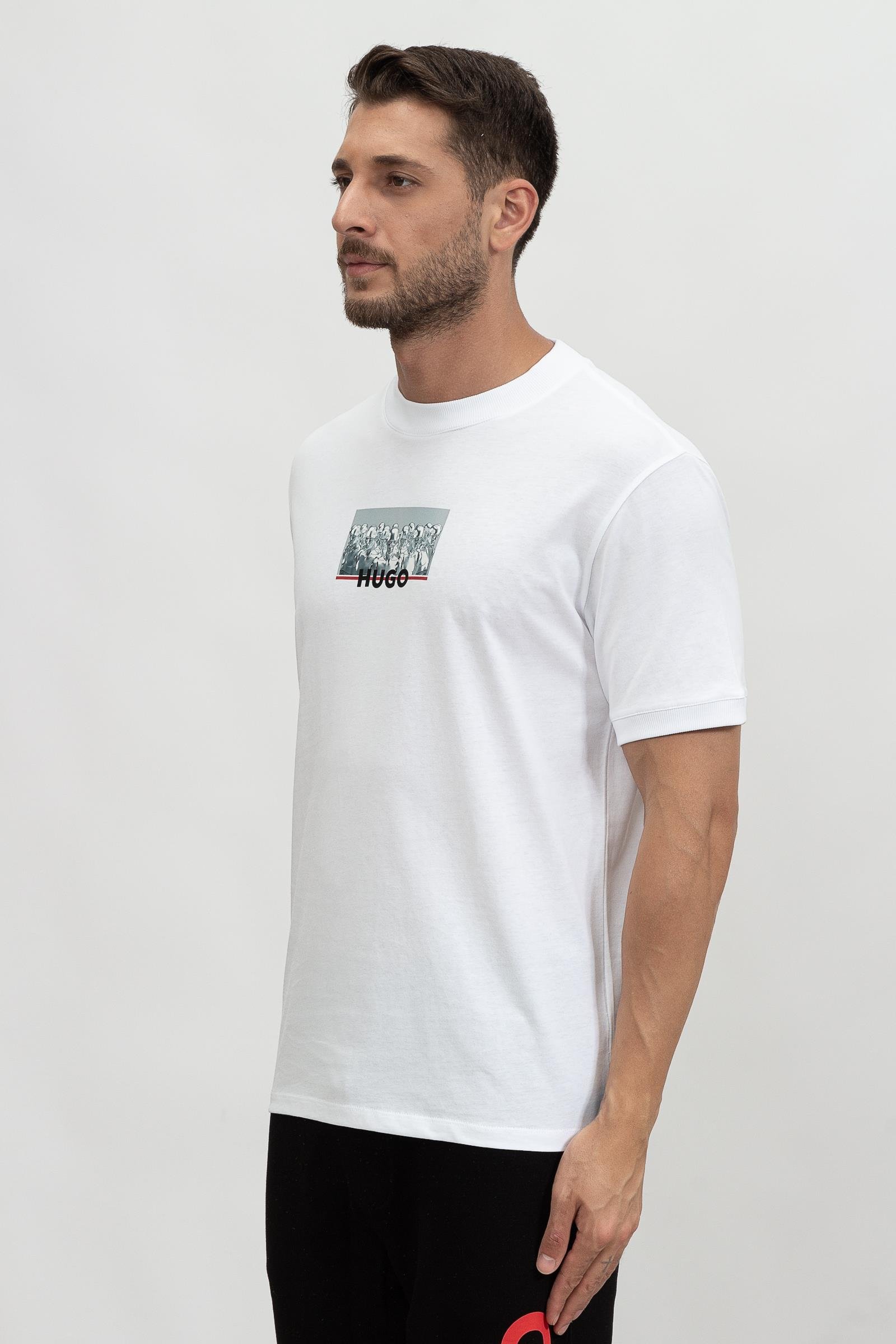 Hugo Dilliam Erkek Bisiklet Yaka T-Shirt