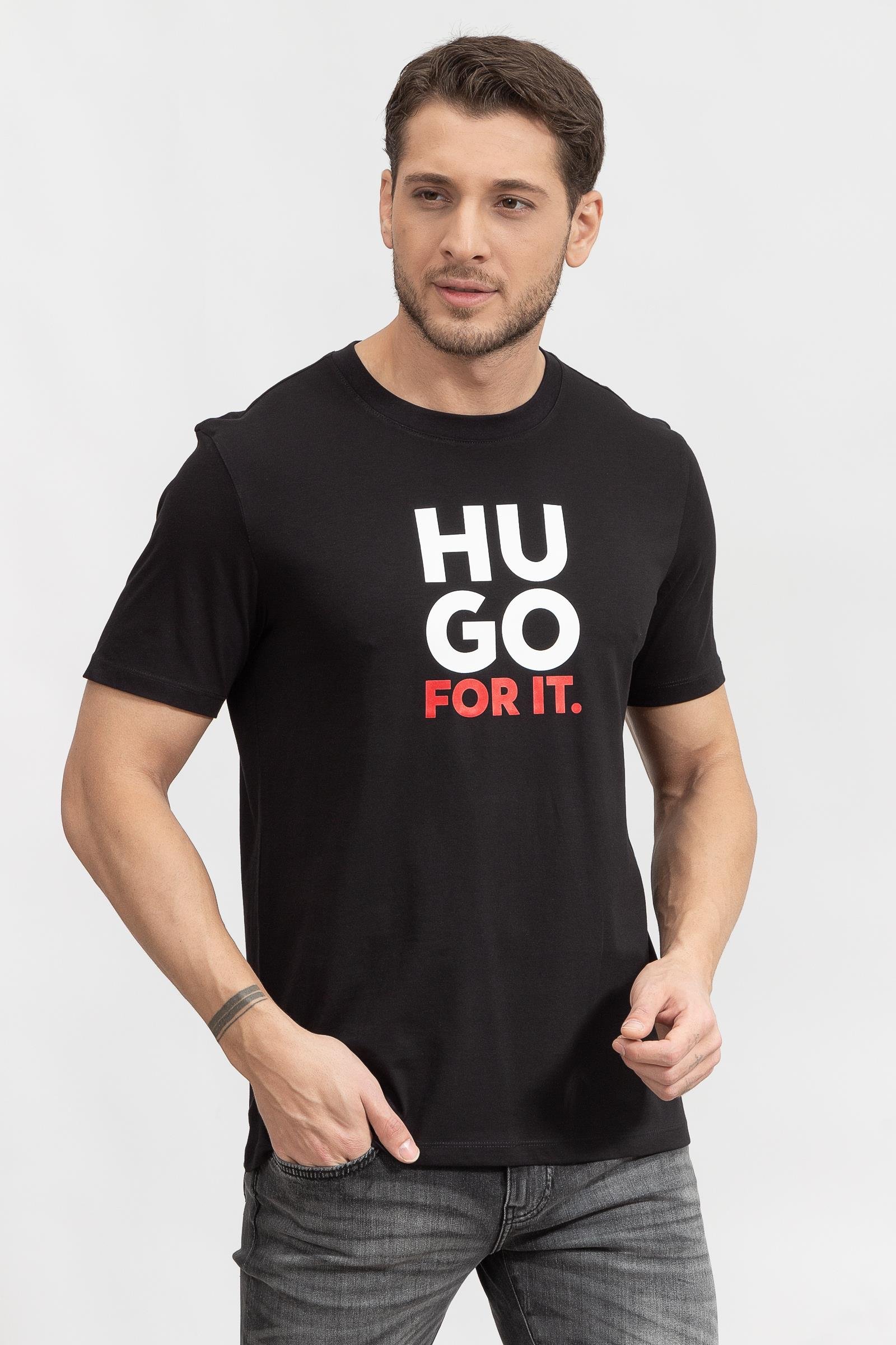 Hugo Dimentis Erkek Bisiklet Yaka T-Shirt