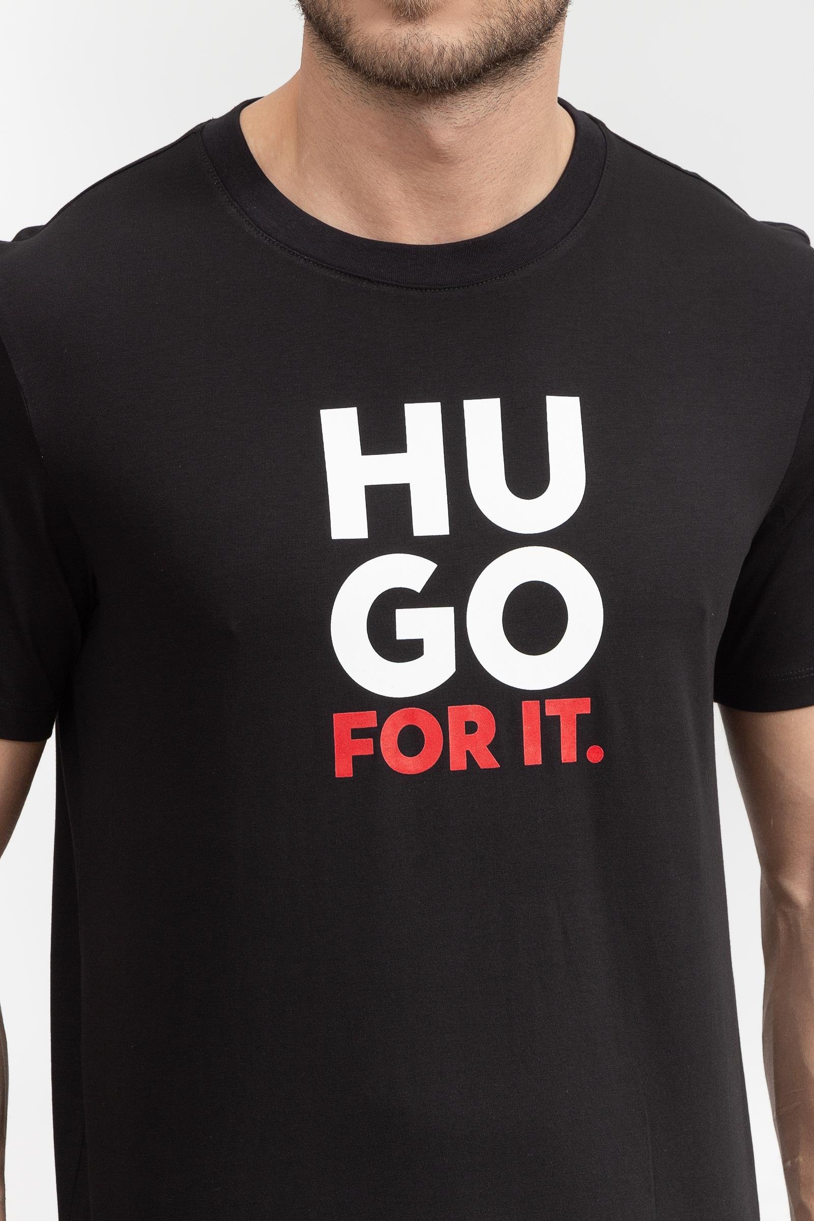 Hugo Dimentis Erkek Bisiklet Yaka T-Shirt