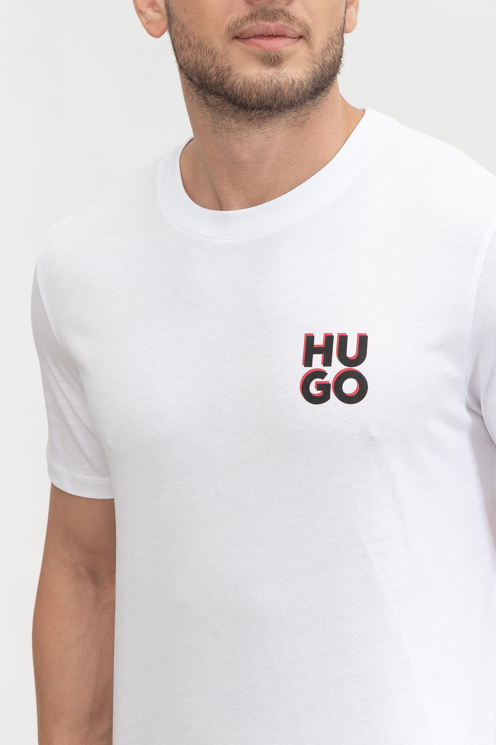 Hugo Dimento Erkek Bisiklet Yaka T-Shirt