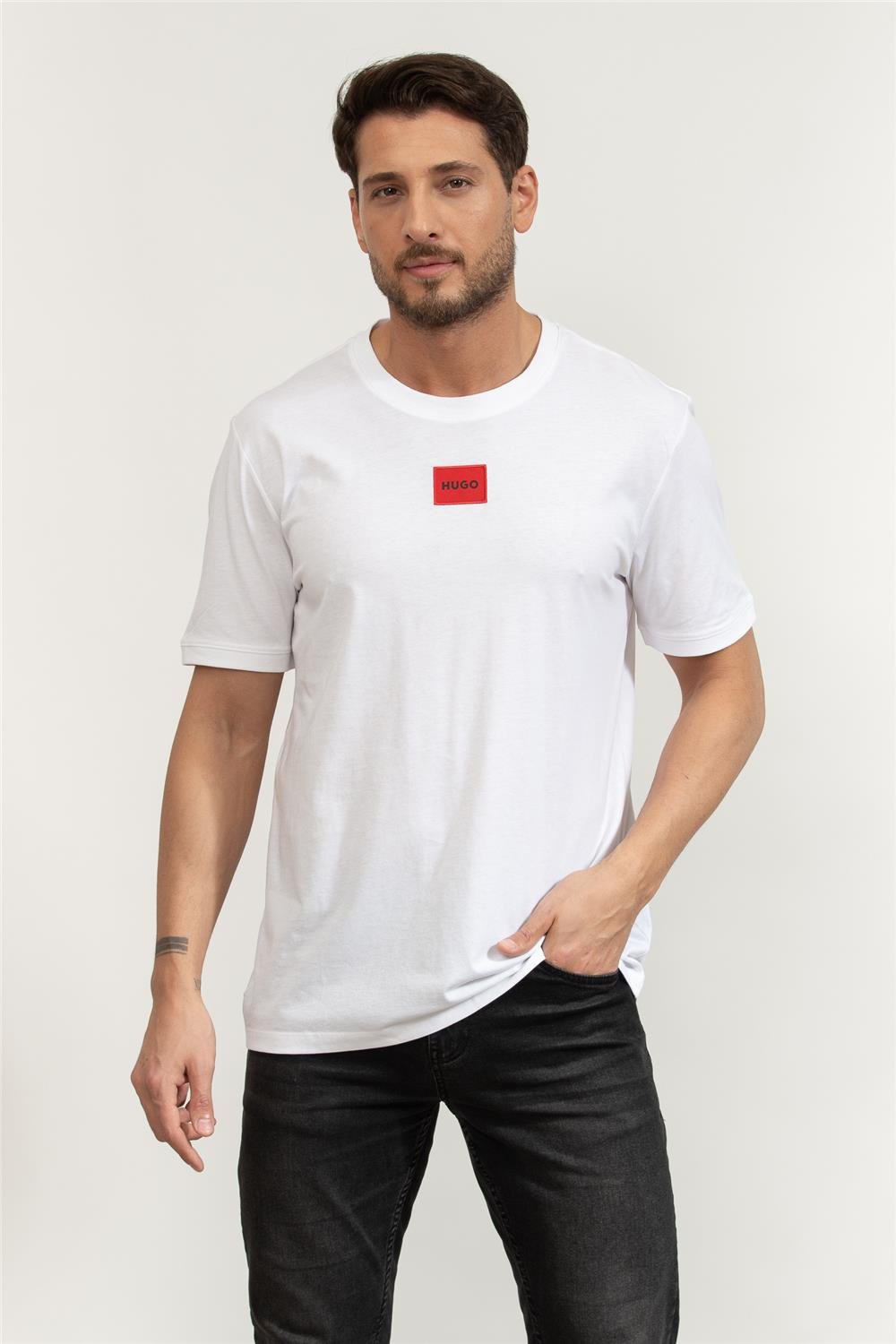Hugo Diragolino212 Erkek Bisiklet Yaka T-Shirt