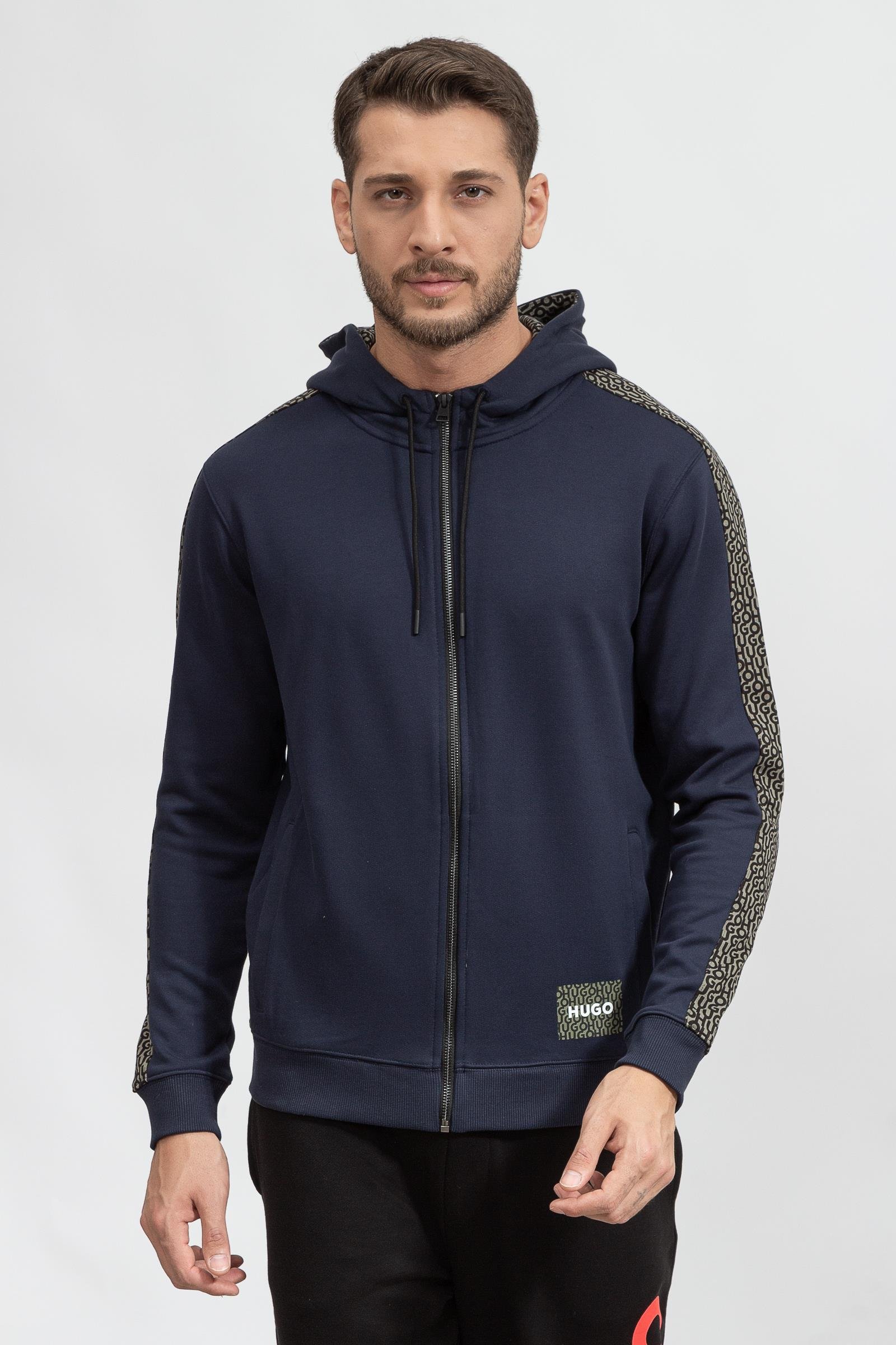 Hugo Dobbins Erkek Fermuarlı Sweatshirt