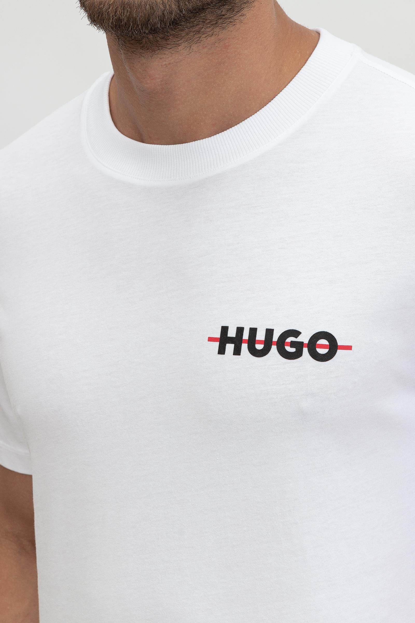 Hugo Drango Erkek Bisiklet Yaka T-Shirt