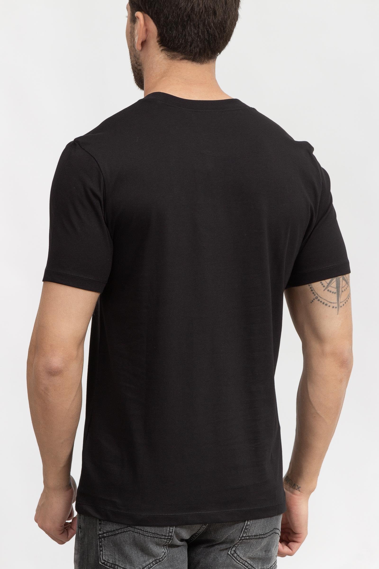 Hugo Dulive U224 Erkek Bisiklet Yaka T-Shirt