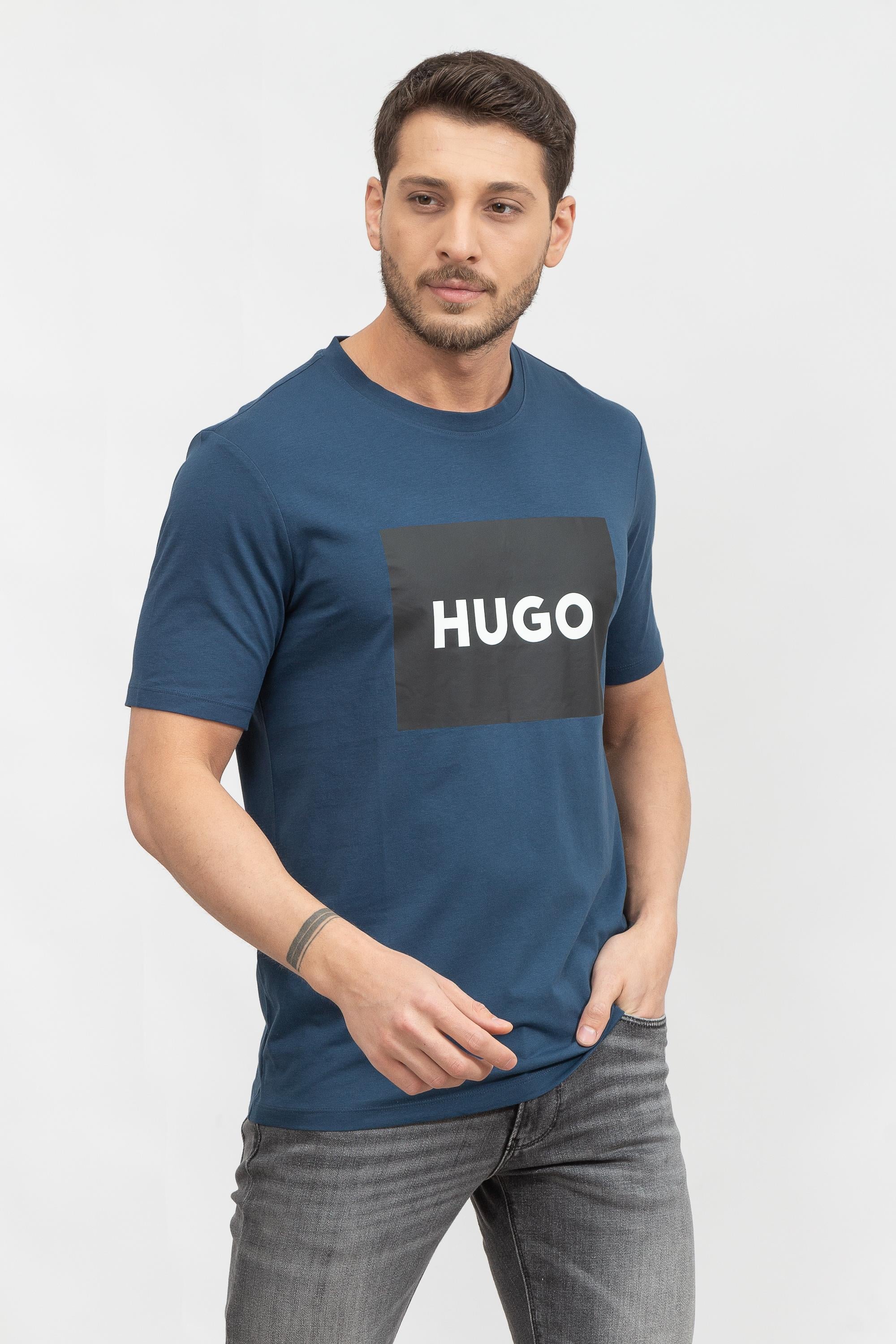 Hugo Dulive222 Erkek Bisiklet Yaka T-Shirt
